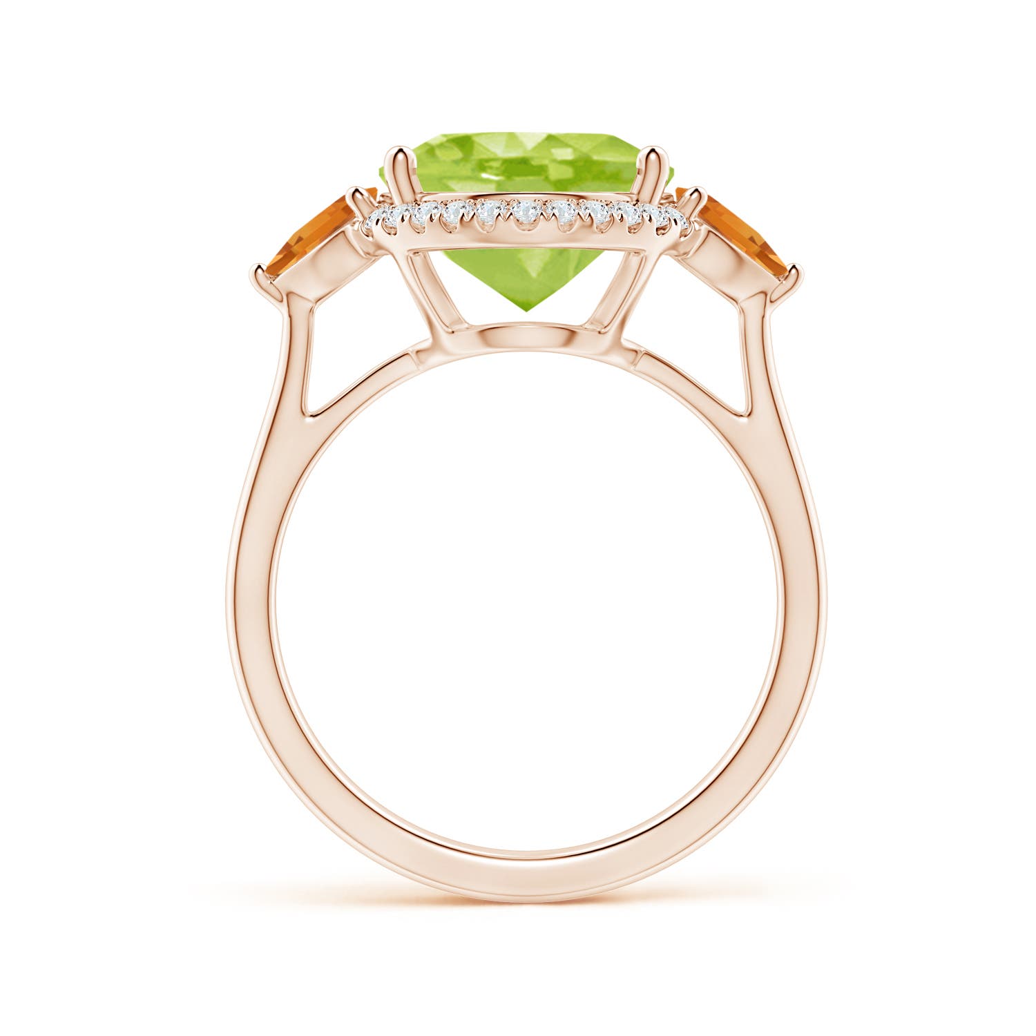 AA - Peridot / 5.39 CT / 14 KT Rose Gold