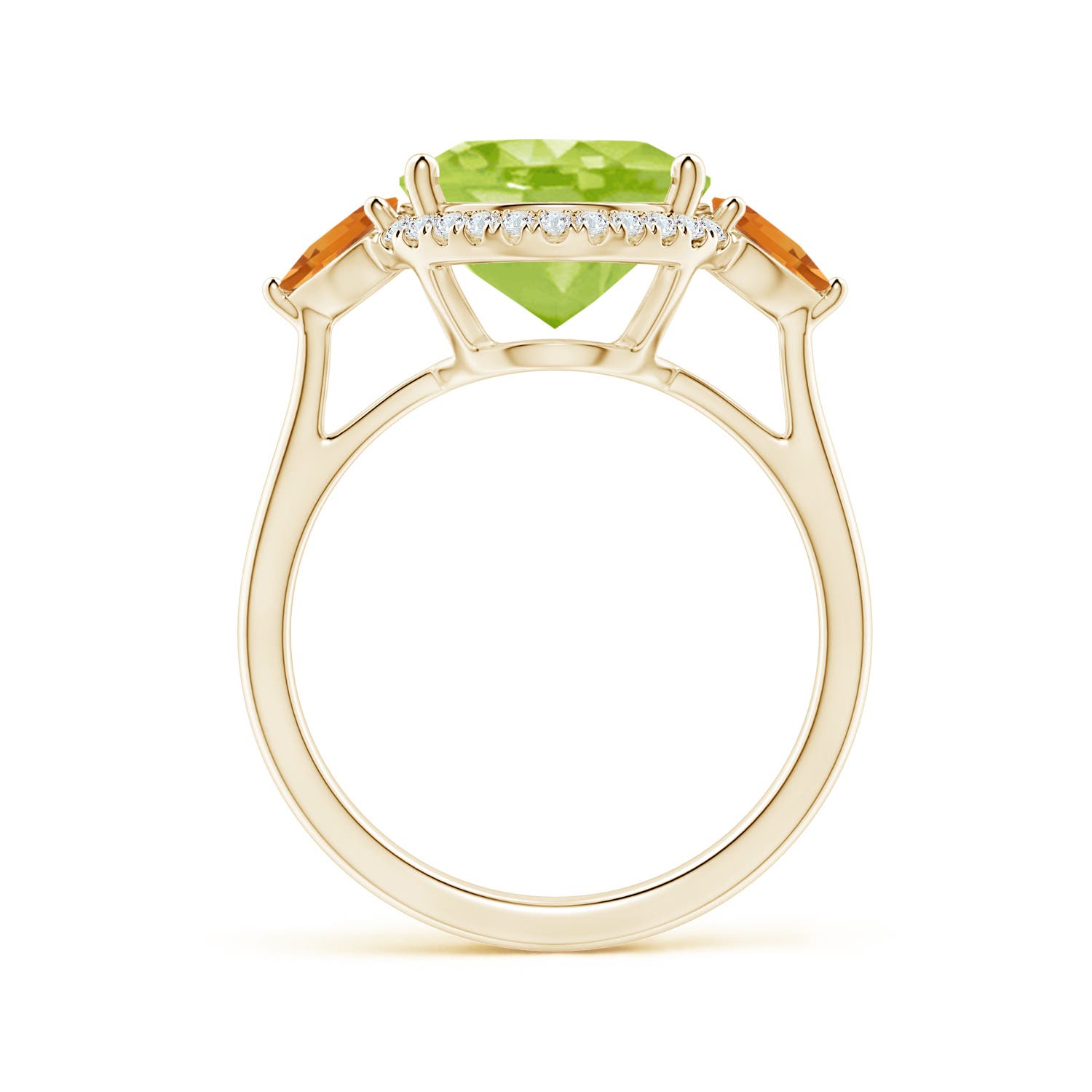 AA - Peridot / 5.39 CT / 14 KT Yellow Gold