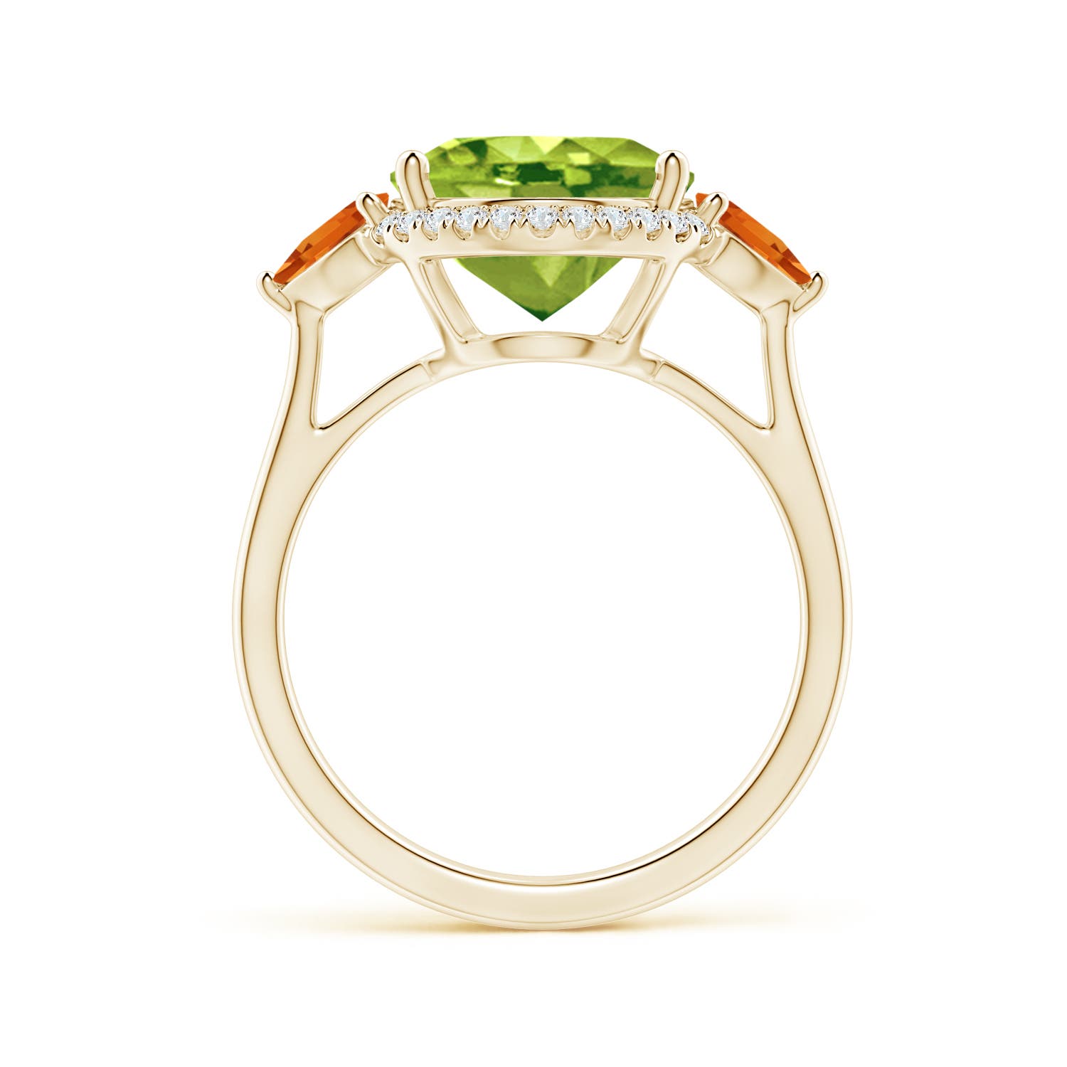 AAA - Peridot / 5.39 CT / 14 KT Yellow Gold