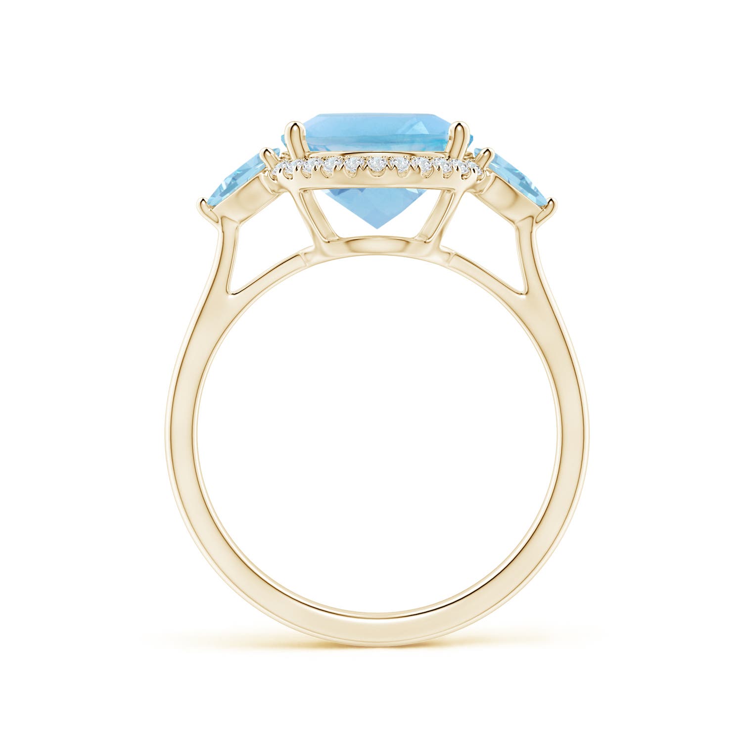 A - Swiss Blue Topaz / 5.39 CT / 14 KT Yellow Gold