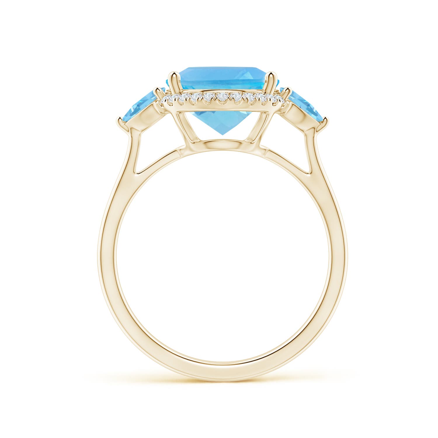 AA - Swiss Blue Topaz / 5.39 CT / 14 KT Yellow Gold