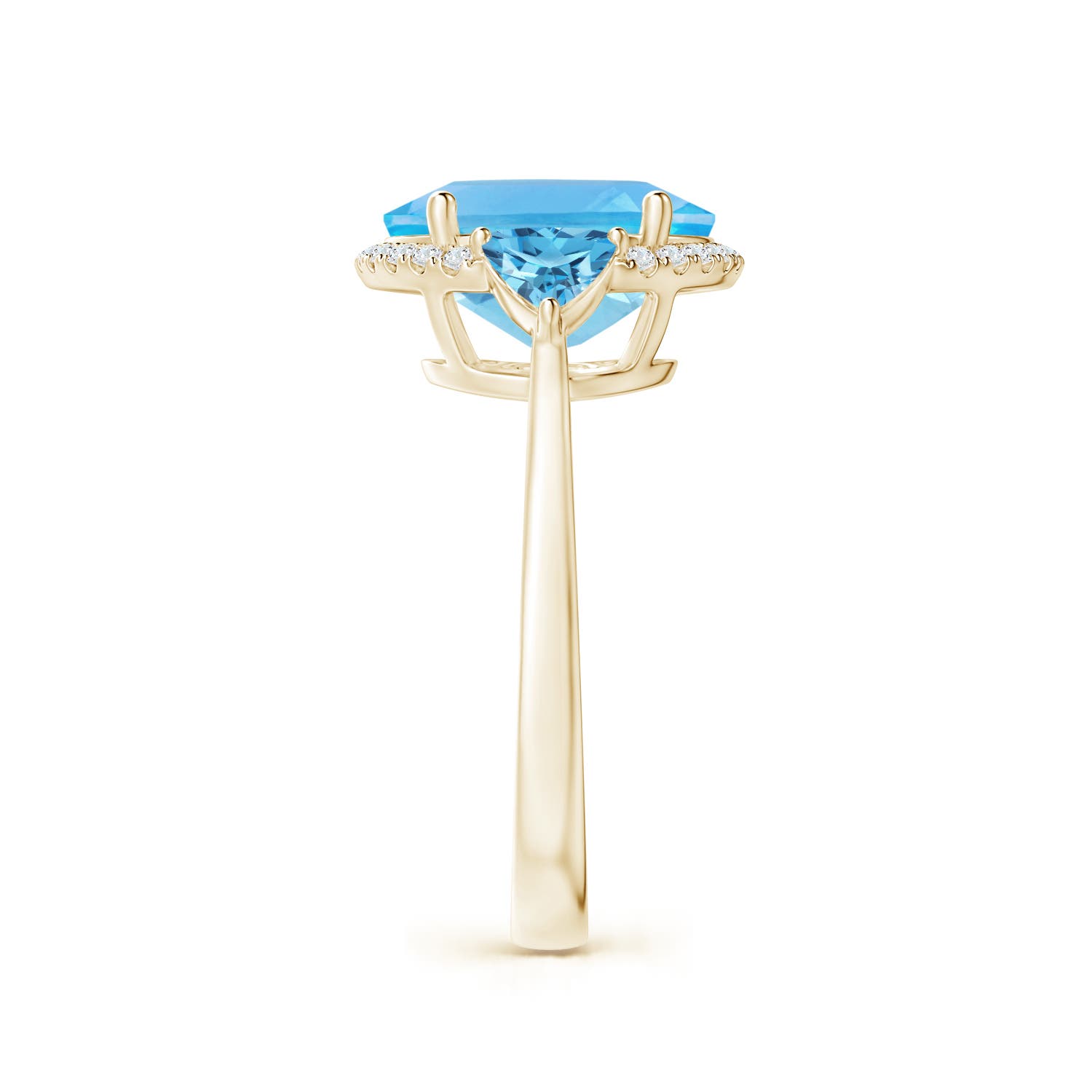 AA - Swiss Blue Topaz / 5.39 CT / 14 KT Yellow Gold