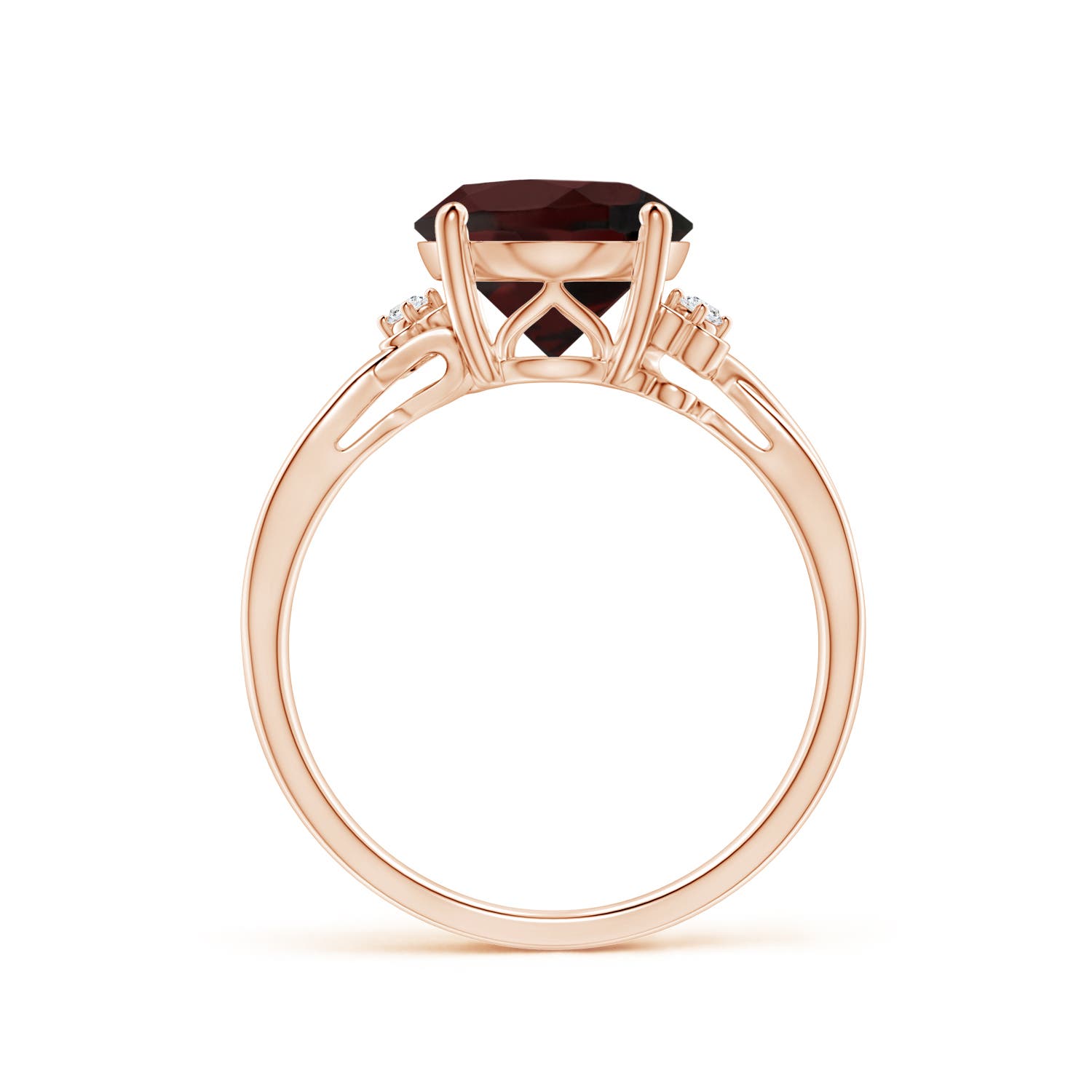 A - Garnet / 4.24 CT / 14 KT Rose Gold