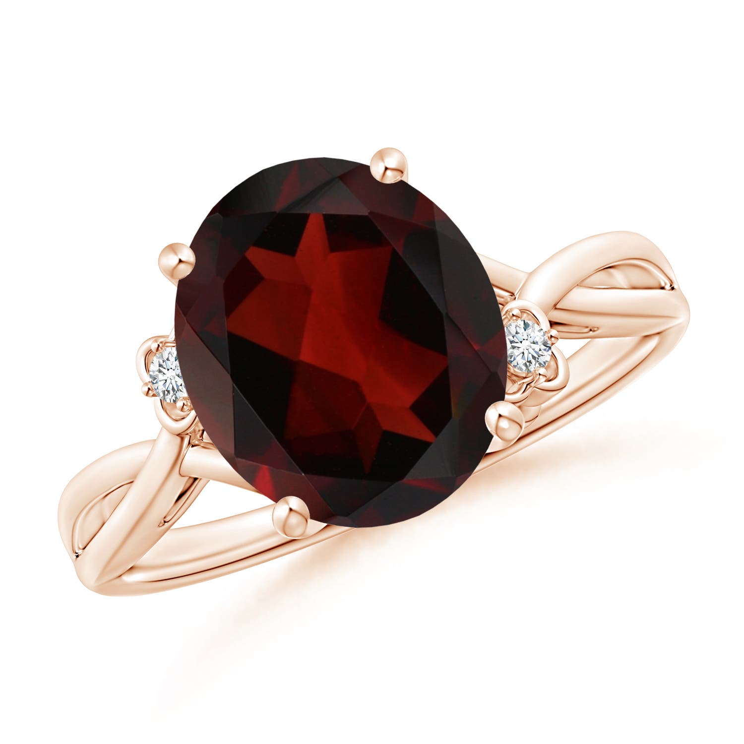 AA - Garnet / 4.24 CT / 14 KT Rose Gold