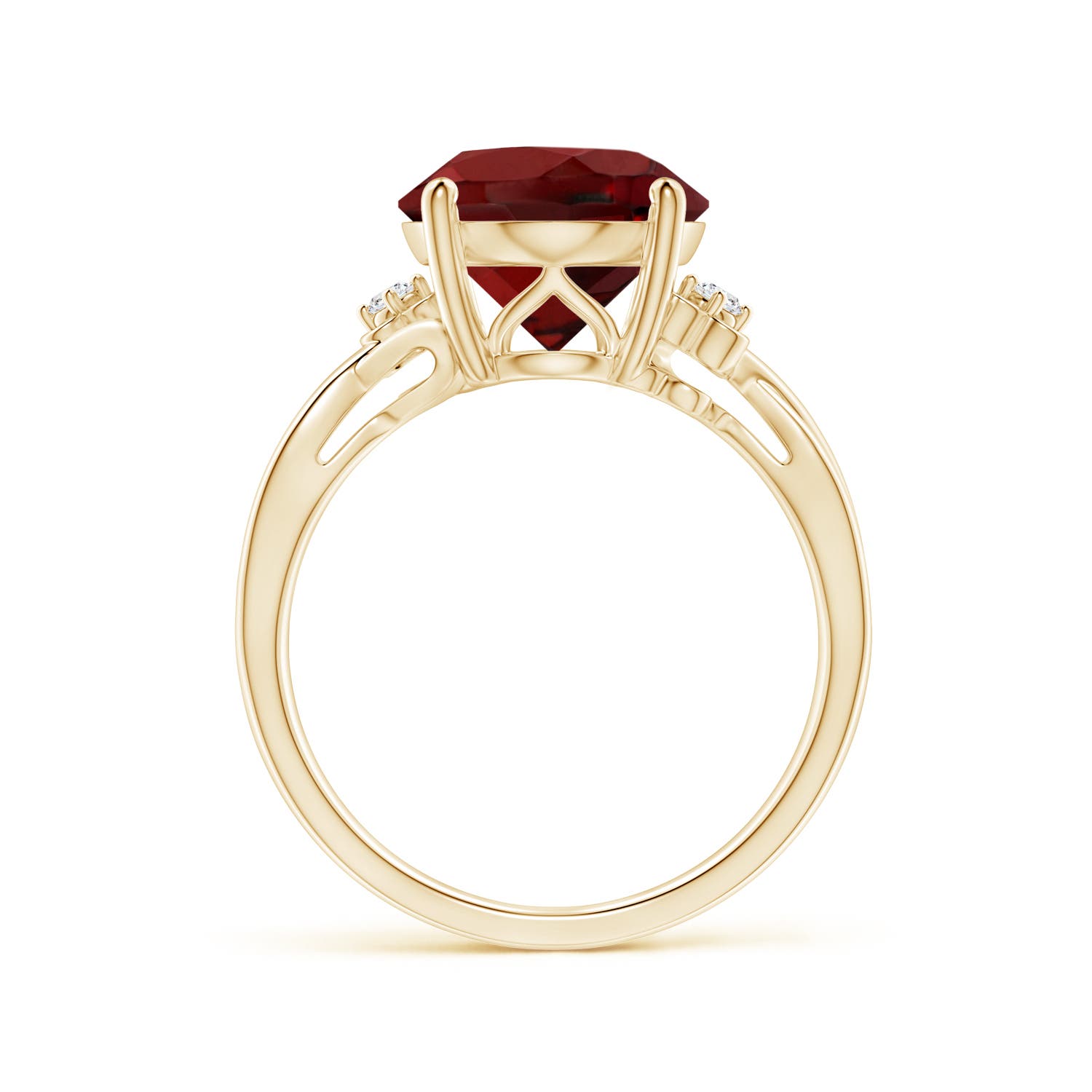 AAAA - Garnet / 5.2 CT / 14 KT Yellow Gold