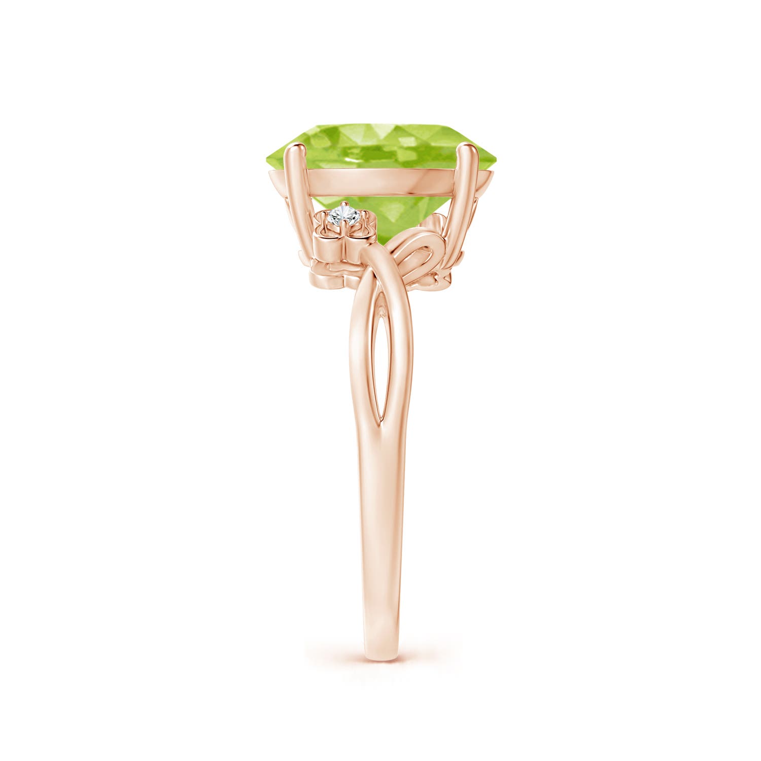 AA - Peridot / 3.94 CT / 14 KT Rose Gold