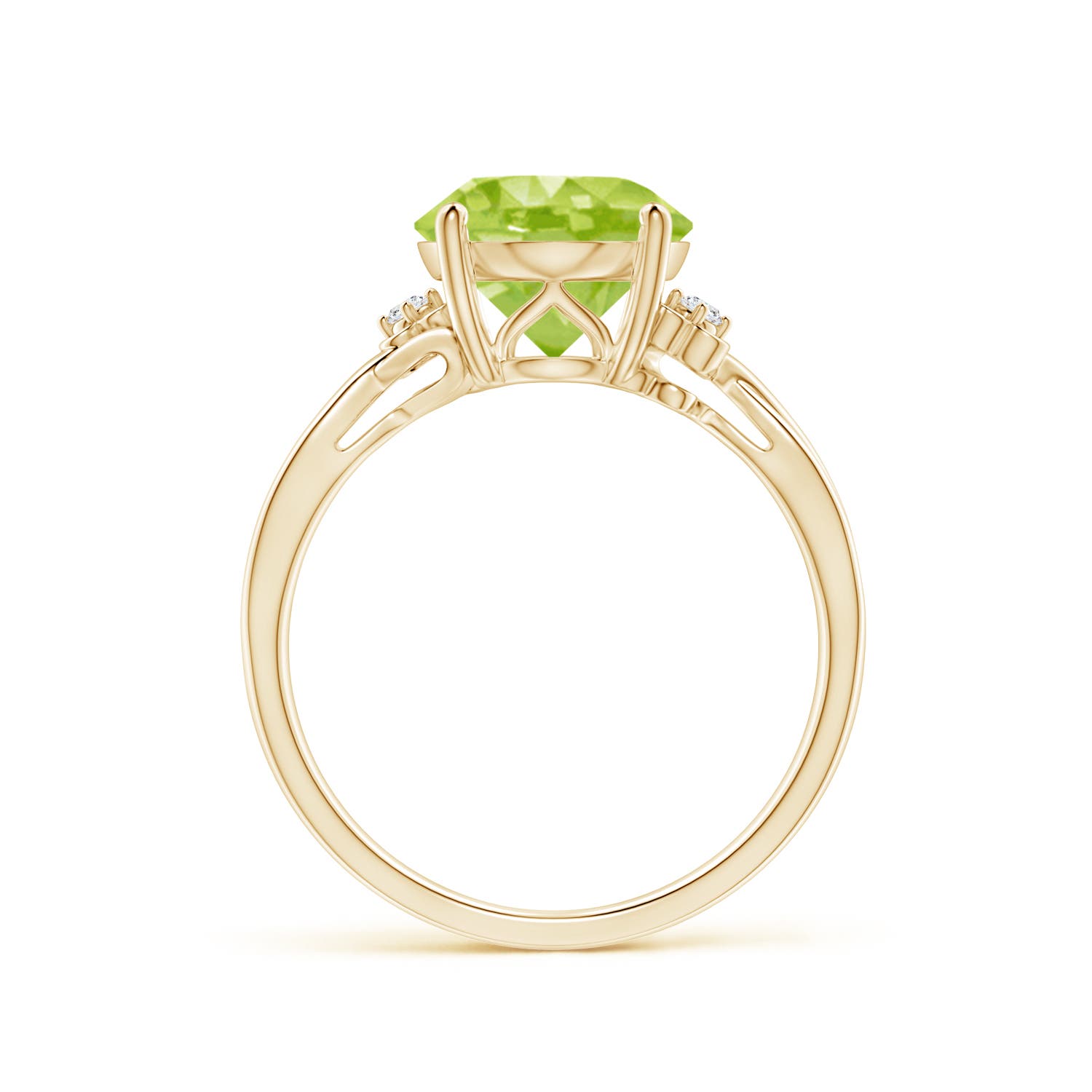 AA - Peridot / 3.94 CT / 14 KT Yellow Gold