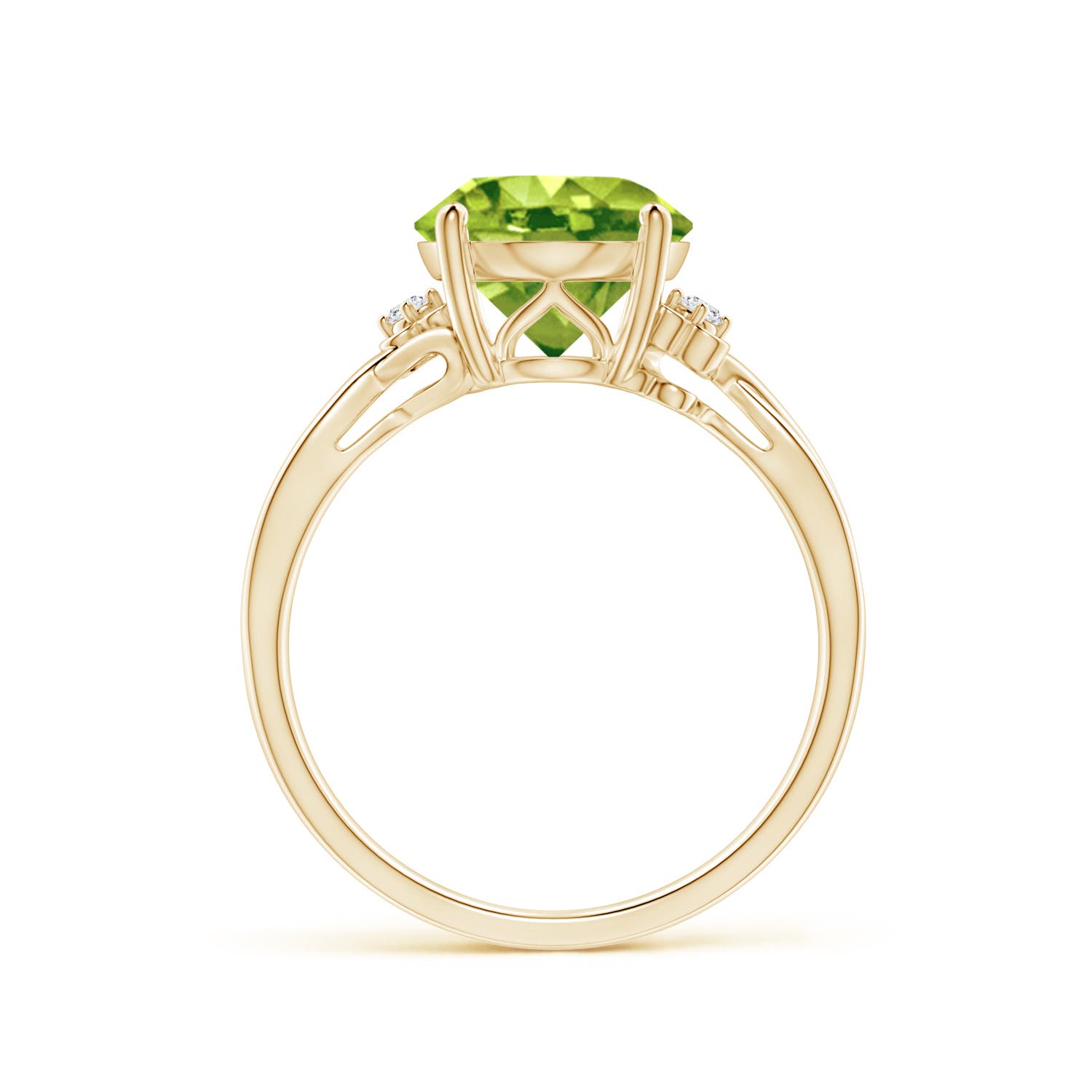 AAA - Peridot / 3.94 CT / 14 KT Yellow Gold