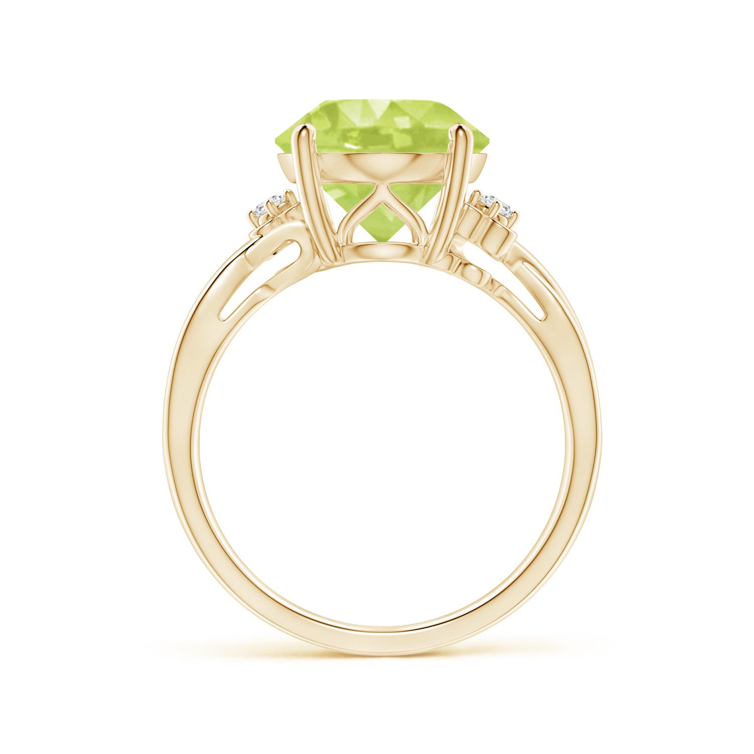 A - Peridot / 4.55 CT / 14 KT Yellow Gold