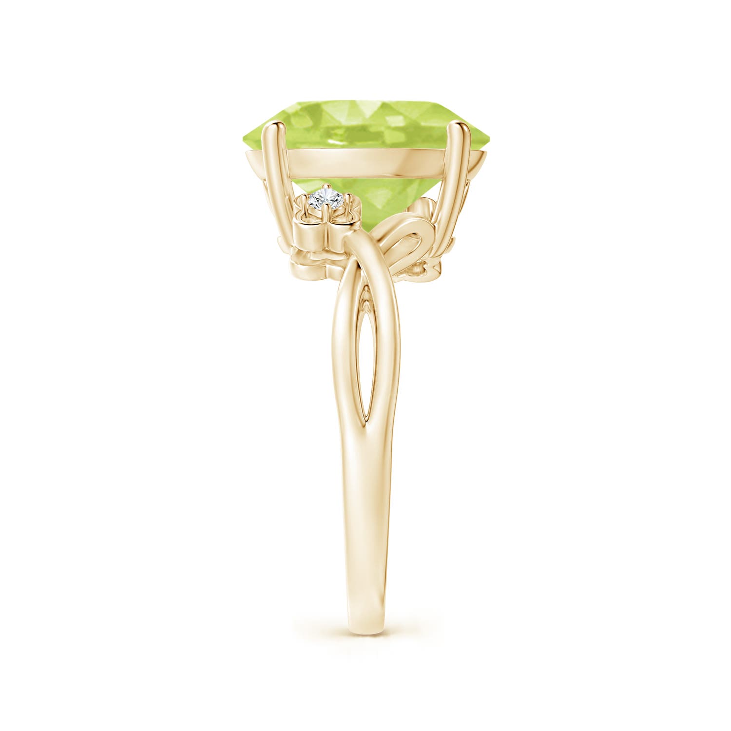 A - Peridot / 4.55 CT / 14 KT Yellow Gold