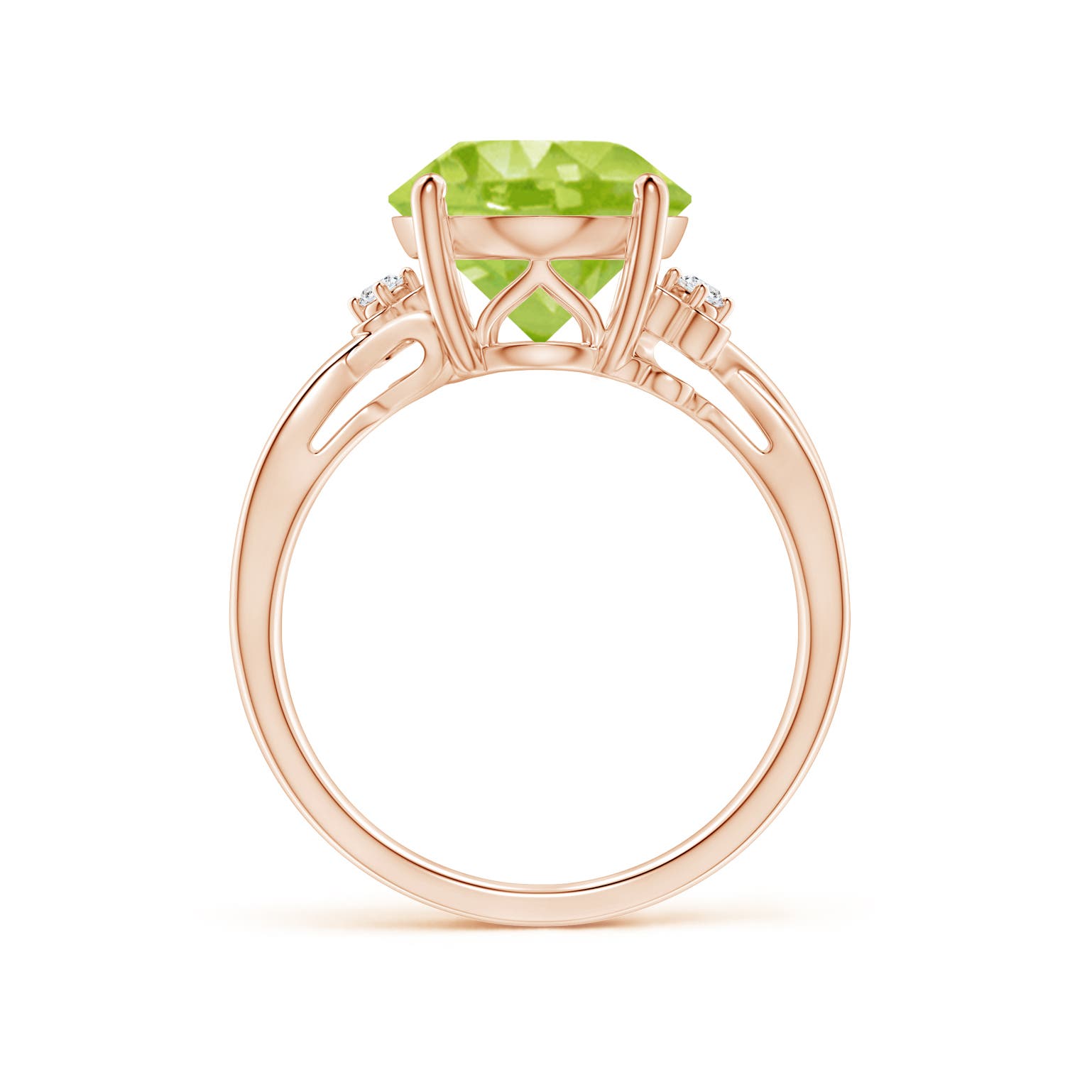 AA - Peridot / 4.55 CT / 14 KT Rose Gold