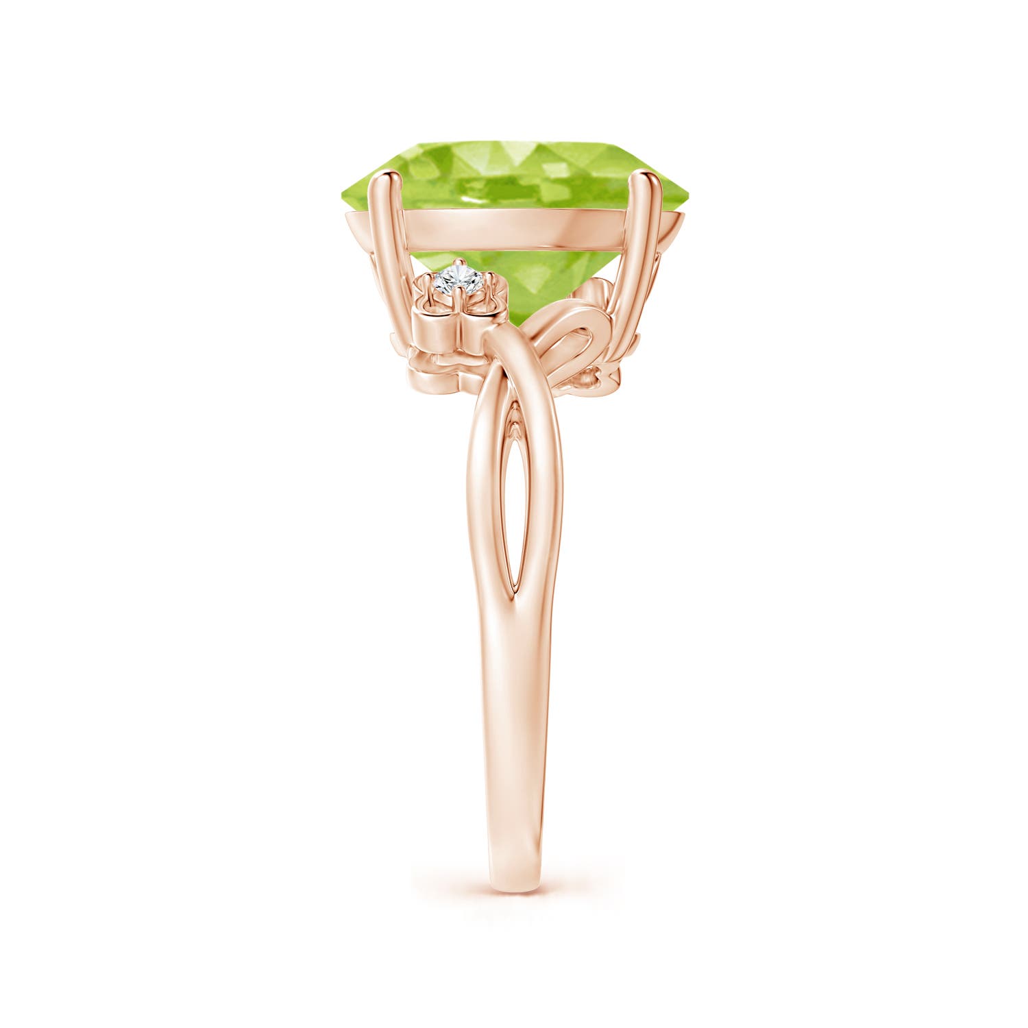 AA - Peridot / 4.55 CT / 14 KT Rose Gold