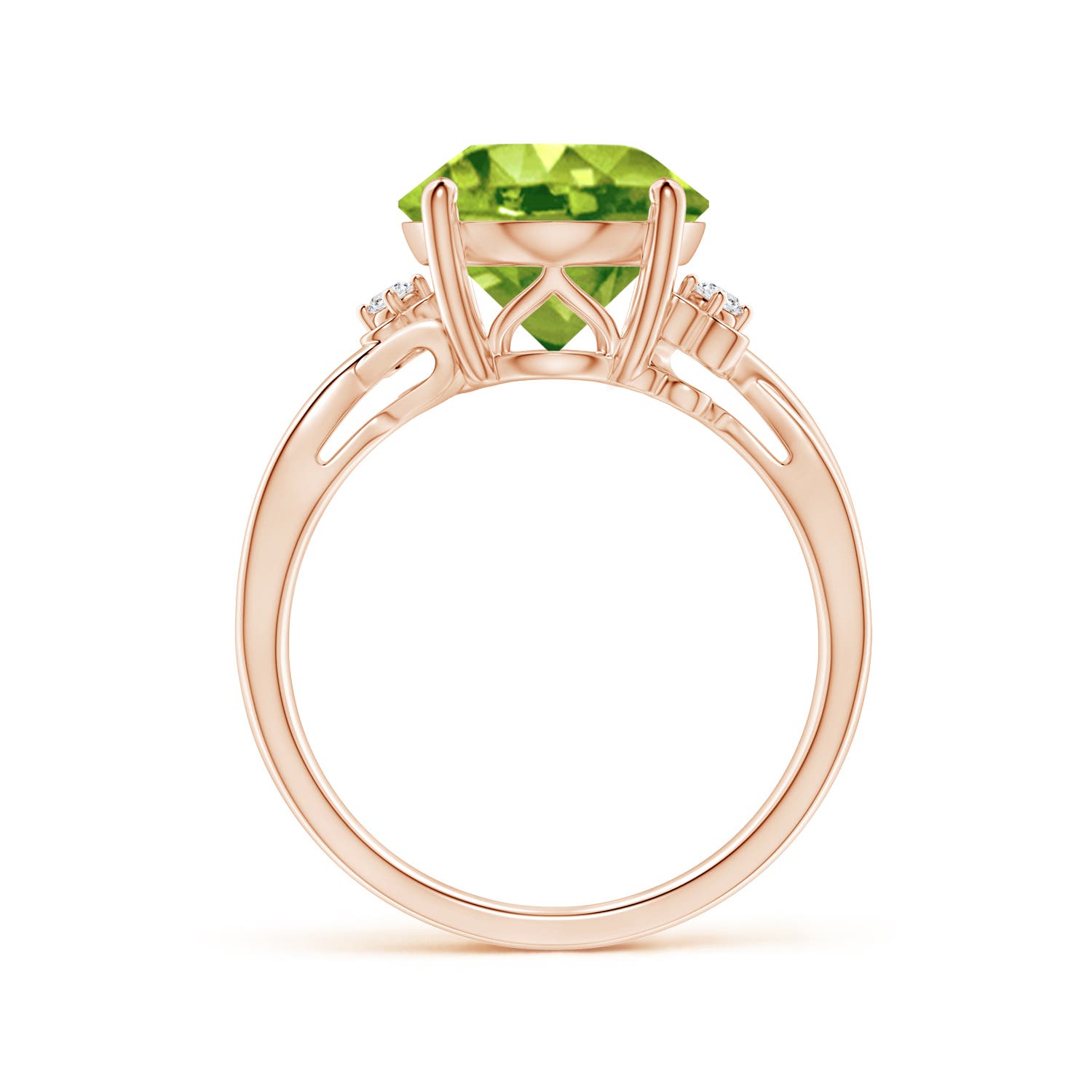 AAA - Peridot / 4.55 CT / 14 KT Rose Gold