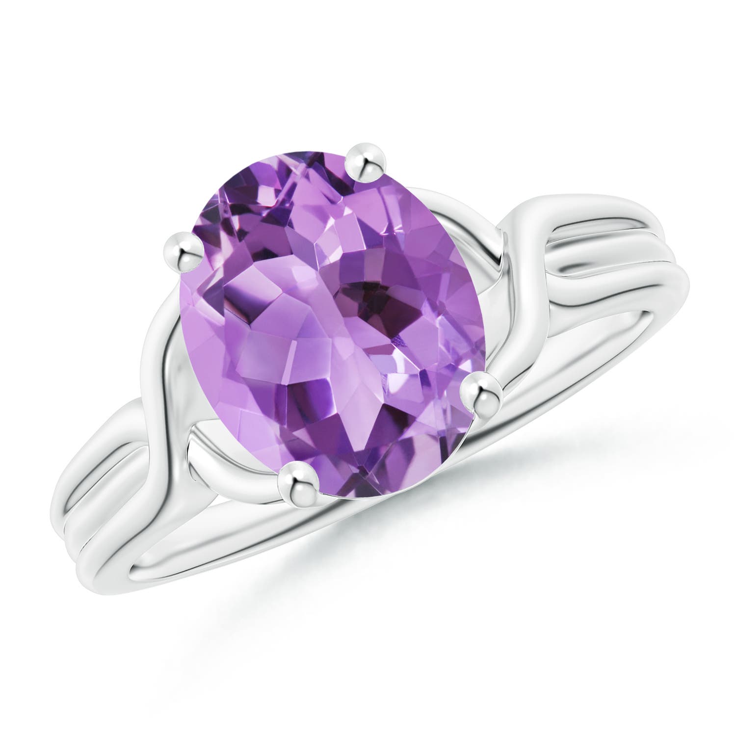 A - Amethyst / 2.28 CT / 14 KT White Gold