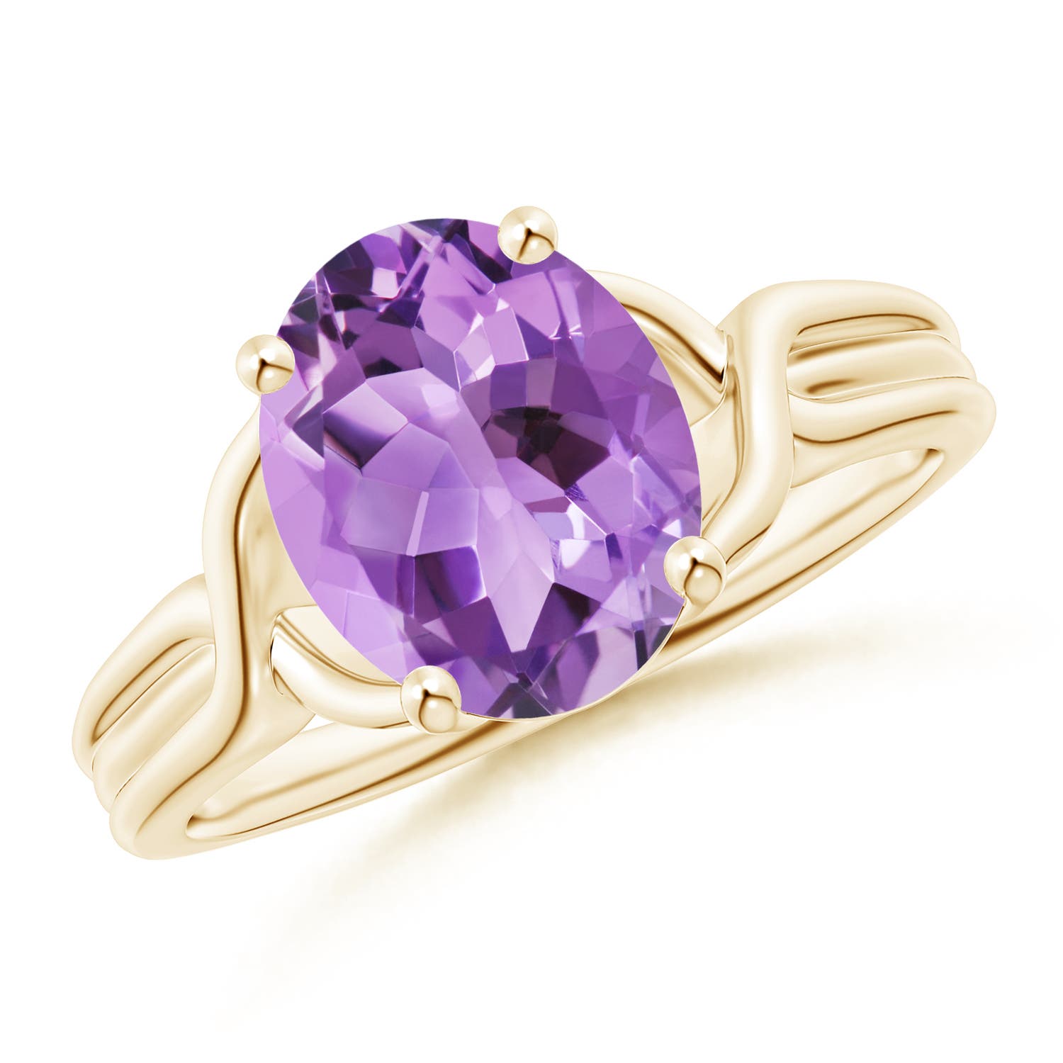 A - Amethyst / 2.28 CT / 14 KT Yellow Gold