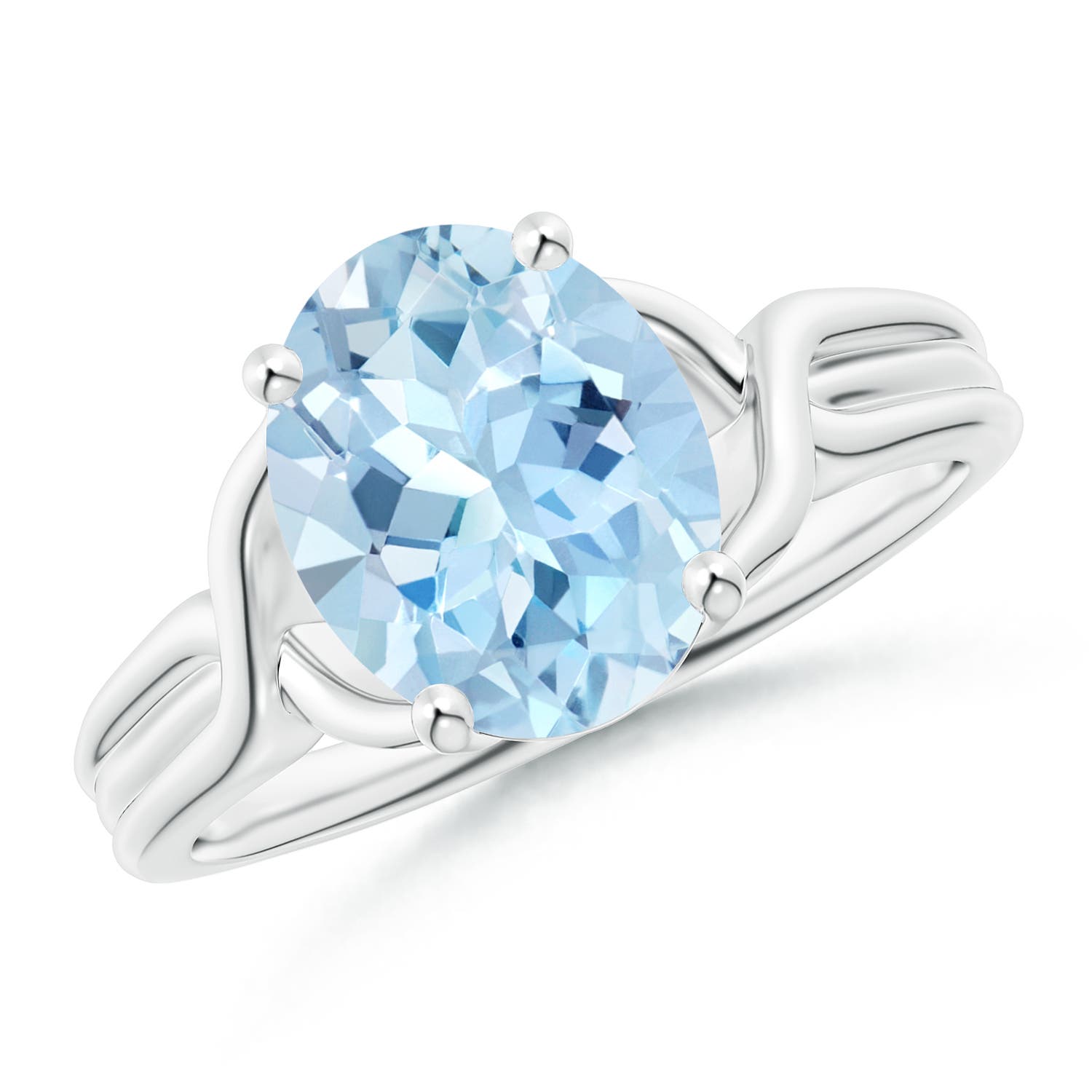 AAA - Aquamarine / 2.2 CT / 14 KT White Gold