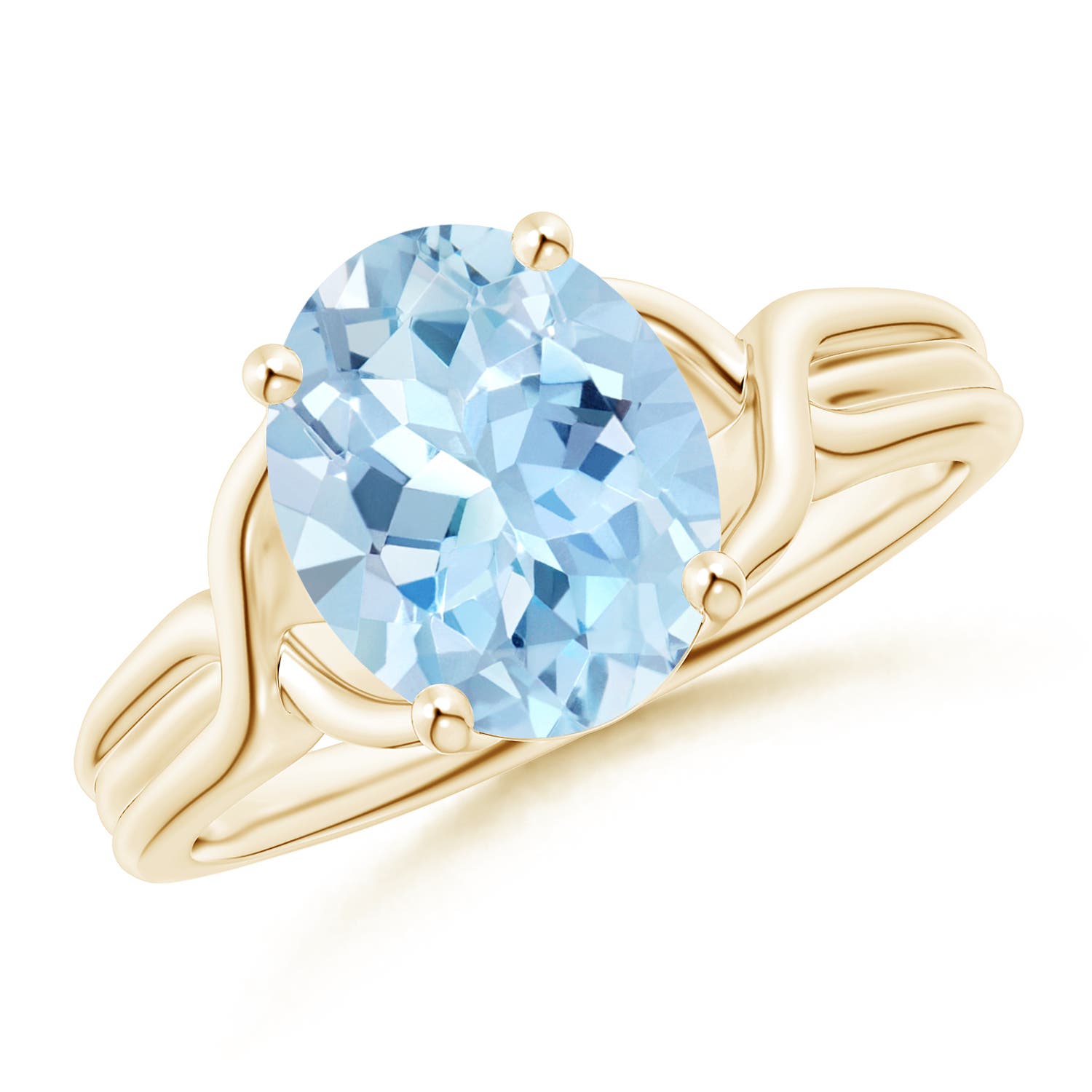 AAA - Aquamarine / 2.2 CT / 14 KT Yellow Gold