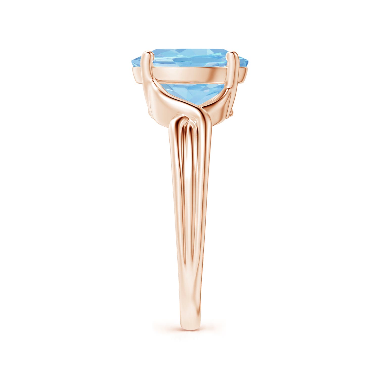 AAAA - Aquamarine / 2.2 CT / 14 KT Rose Gold