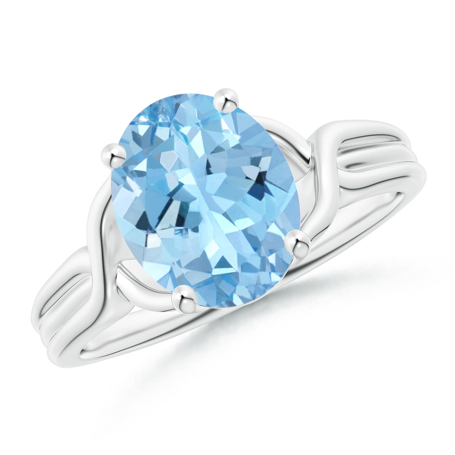 AAAA - Aquamarine / 2.2 CT / 14 KT White Gold