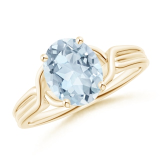 Oval A Aquamarine