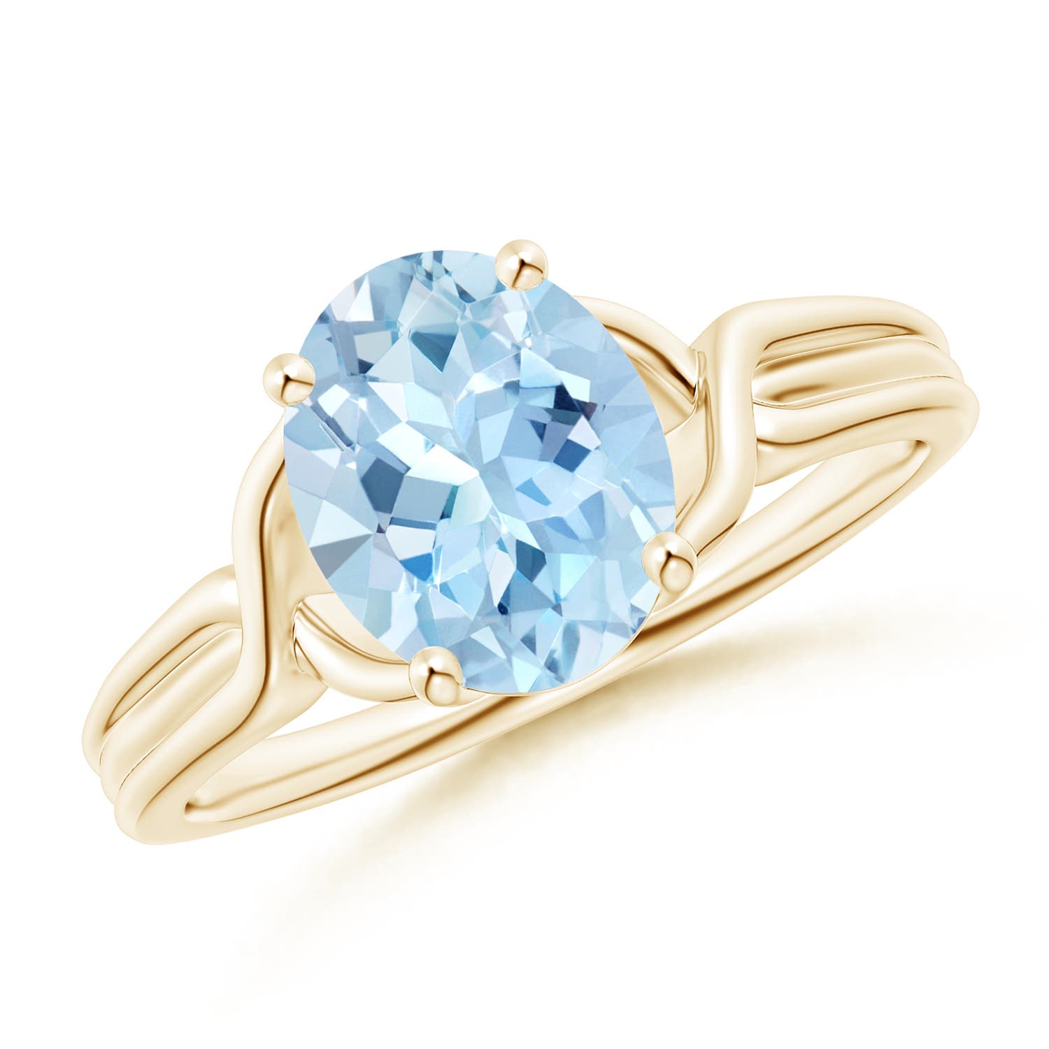 AAA - Aquamarine / 1.5 CT / 14 KT Yellow Gold