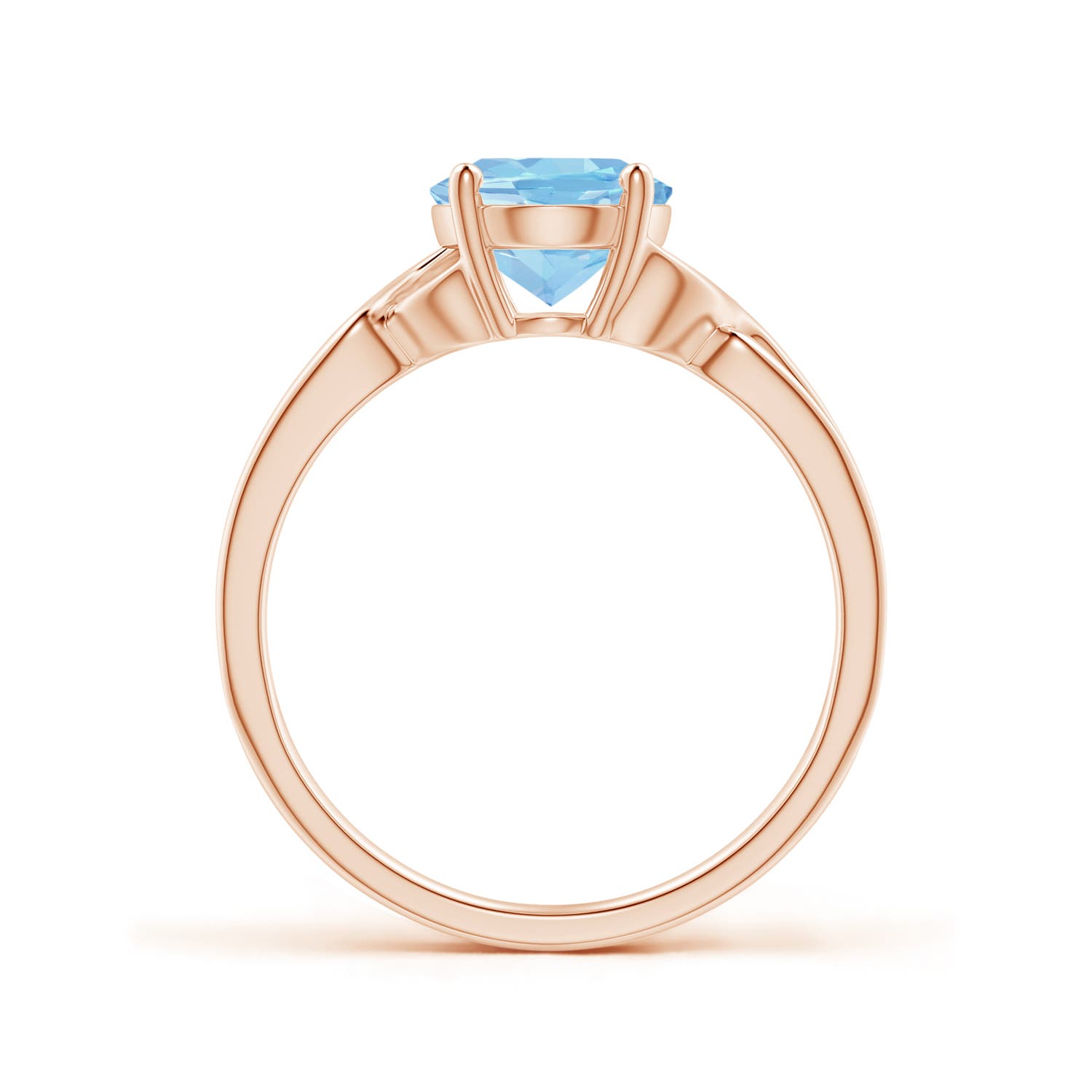 AAAA - Aquamarine / 1.5 CT / 14 KT Rose Gold