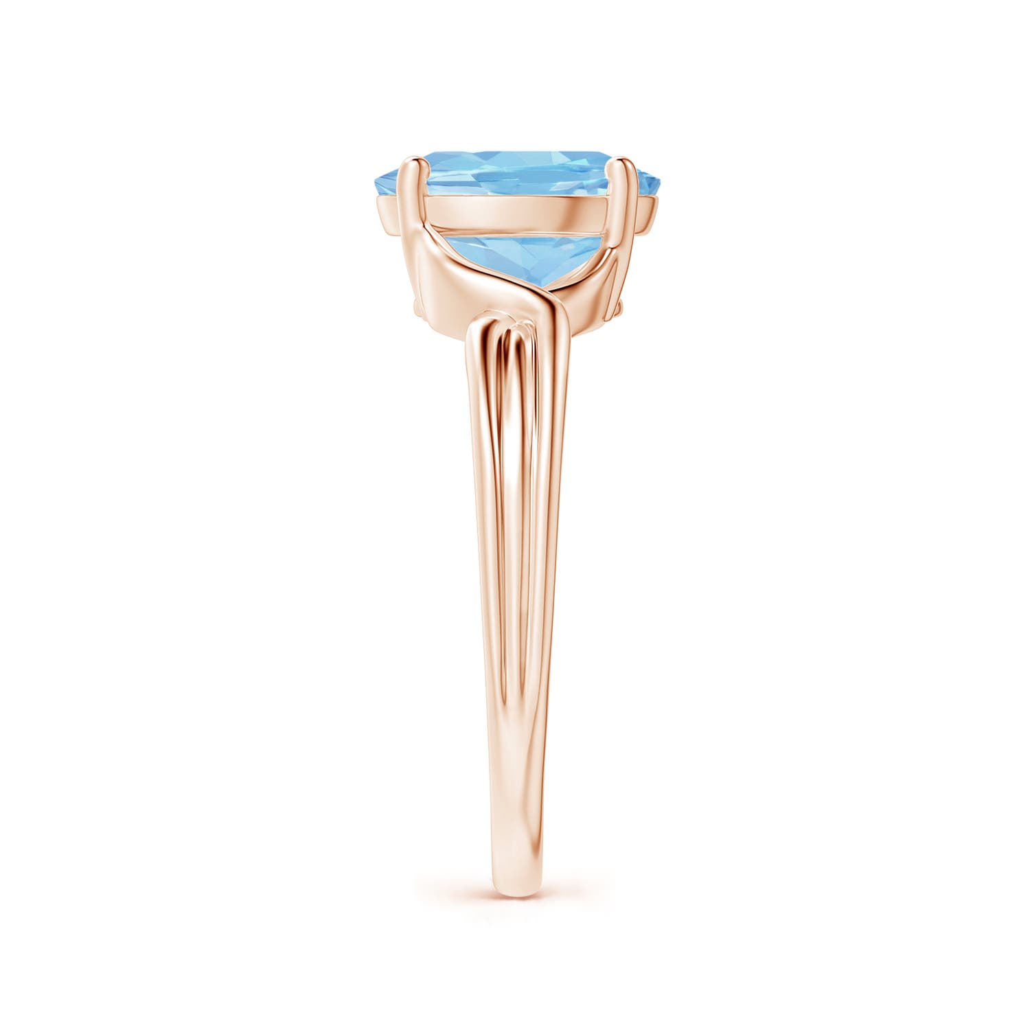 AAAA - Aquamarine / 1.5 CT / 14 KT Rose Gold