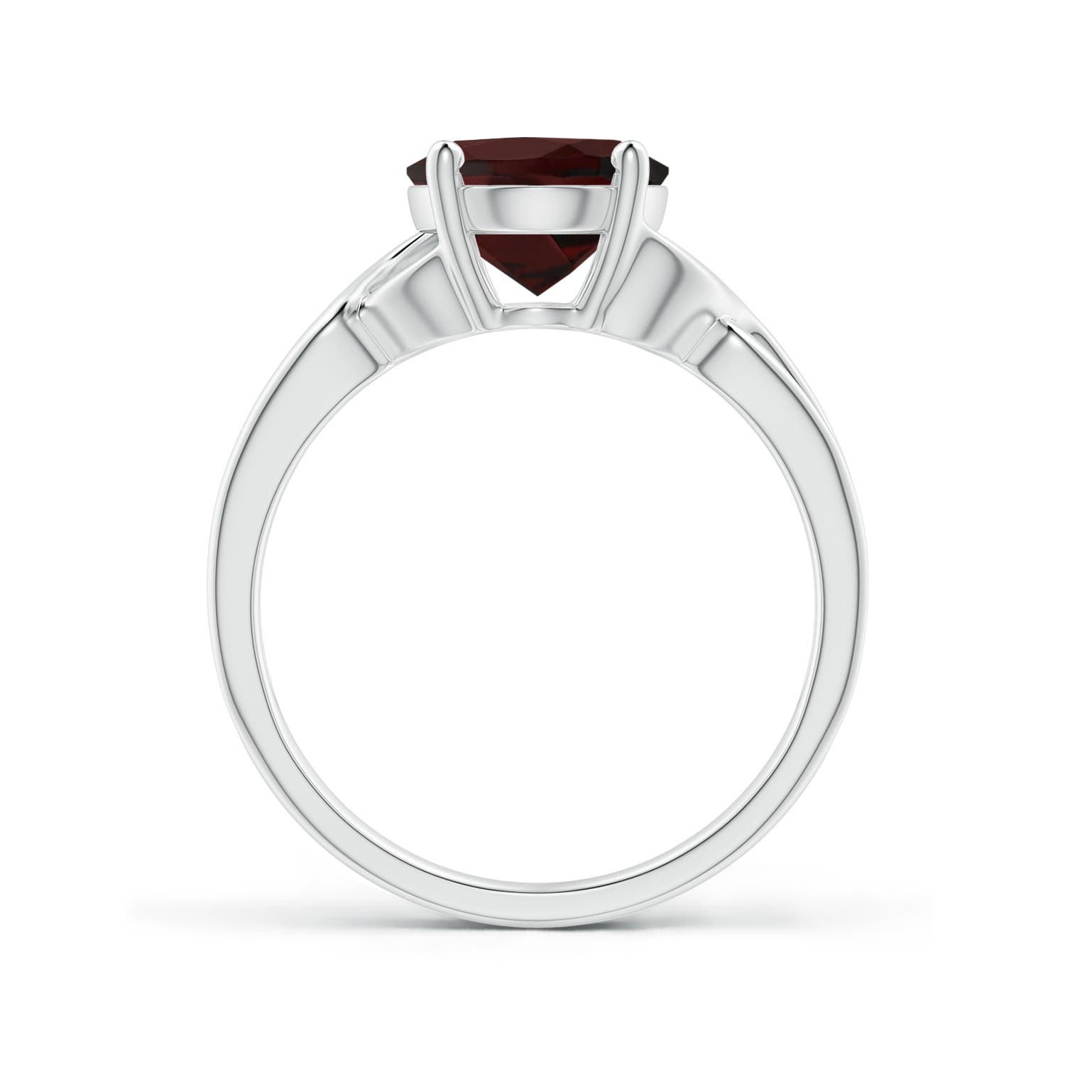 A - Garnet / 2.95 CT / 14 KT White Gold