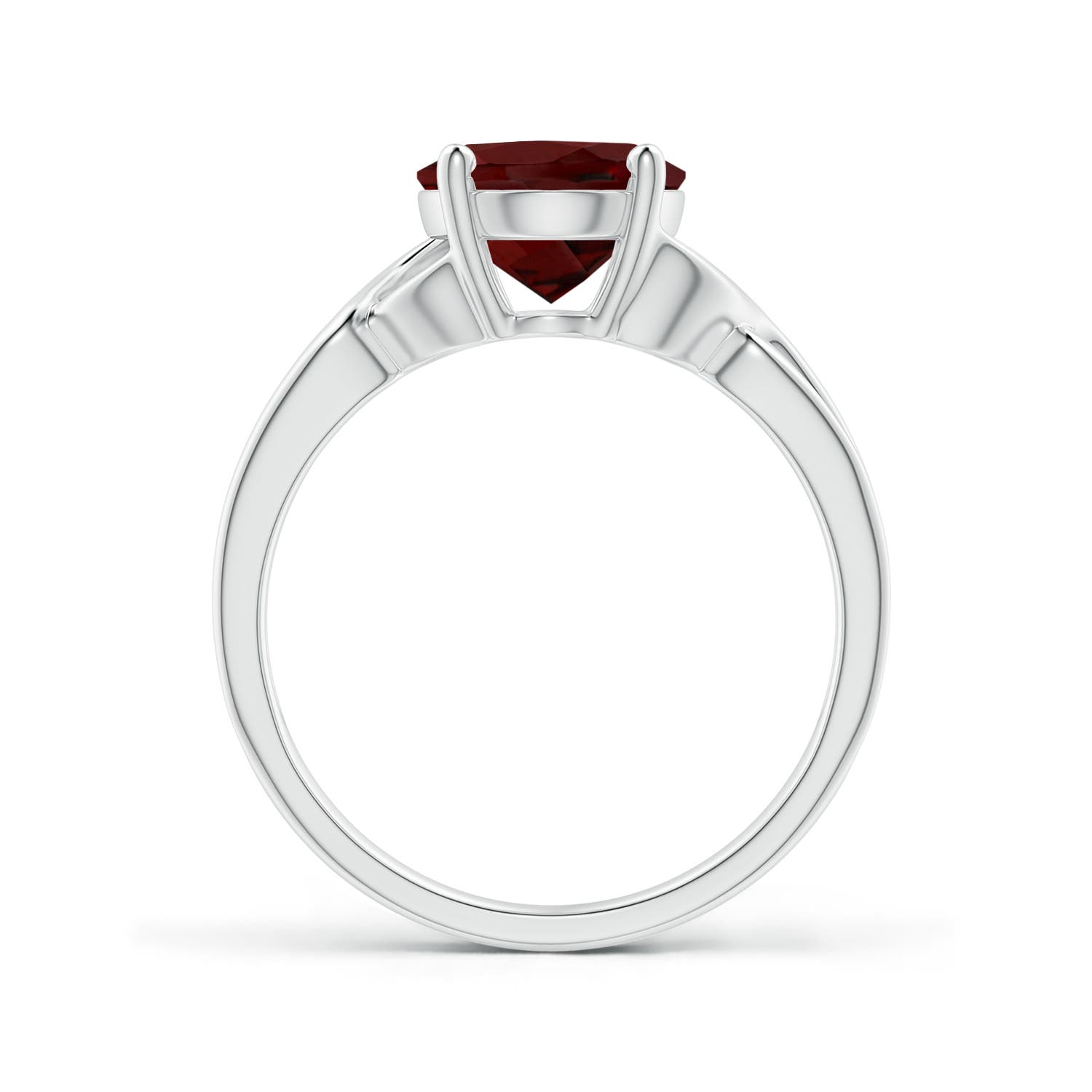 AAA - Garnet / 2.95 CT / 14 KT White Gold