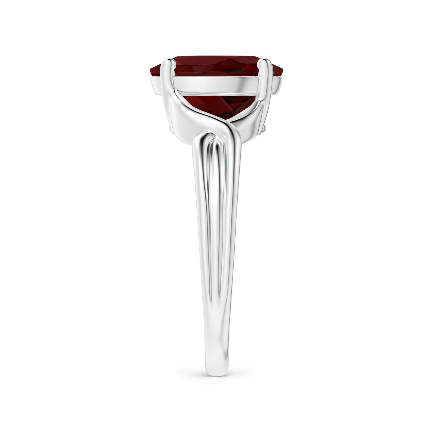 AAA - Garnet / 2.95 CT / 14 KT White Gold