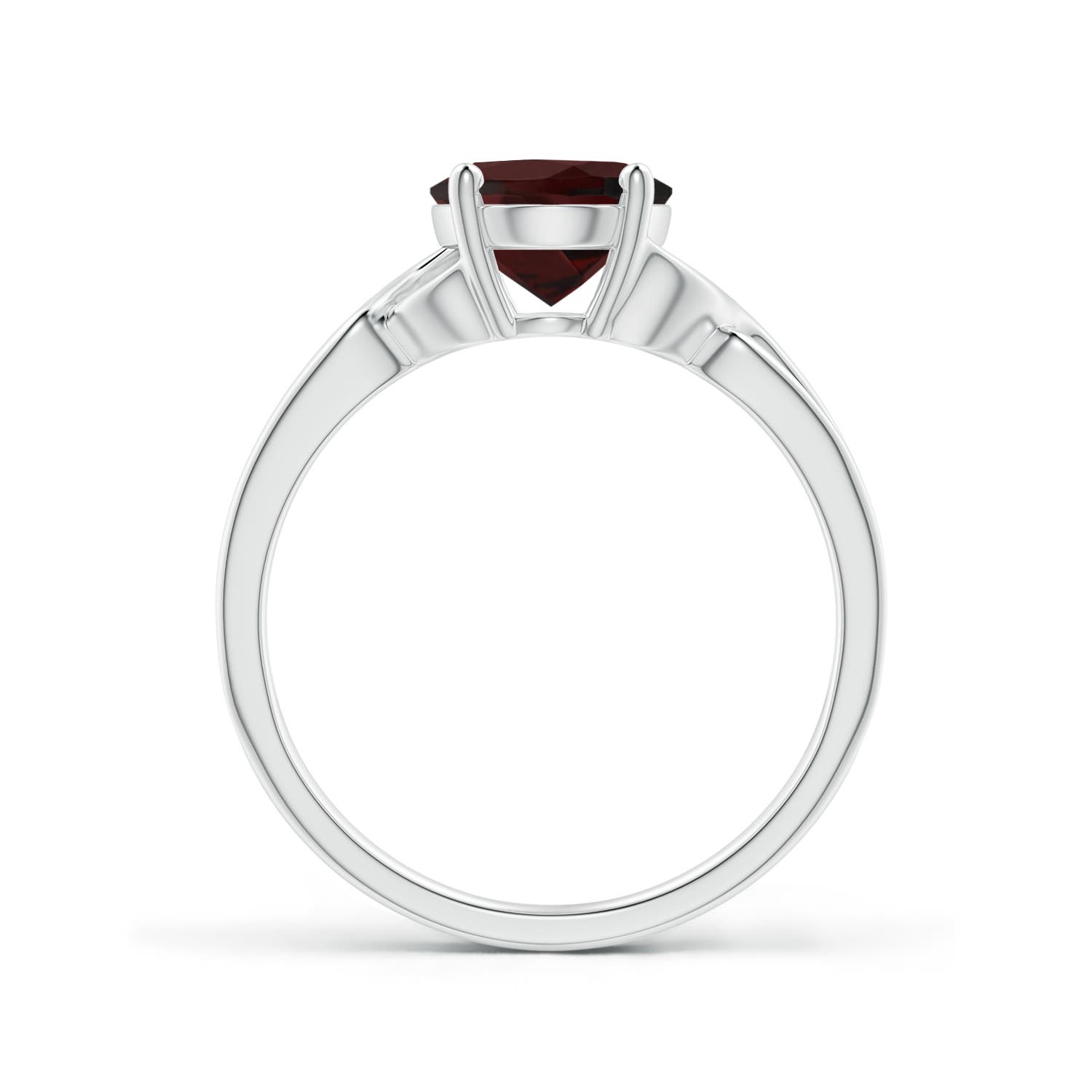 A - Garnet / 2 CT / 14 KT White Gold