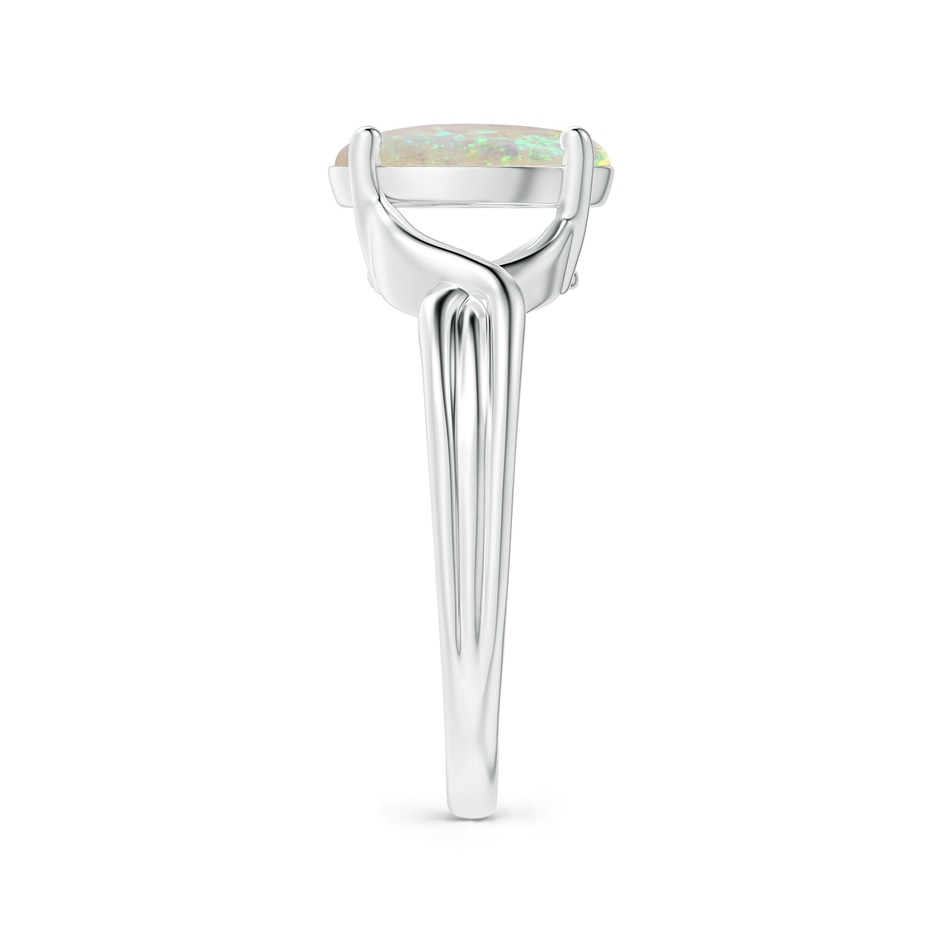 10x8mm AAA Classic Oval Opal Criss-Cross Cocktail Ring in P950 Platinum side-2