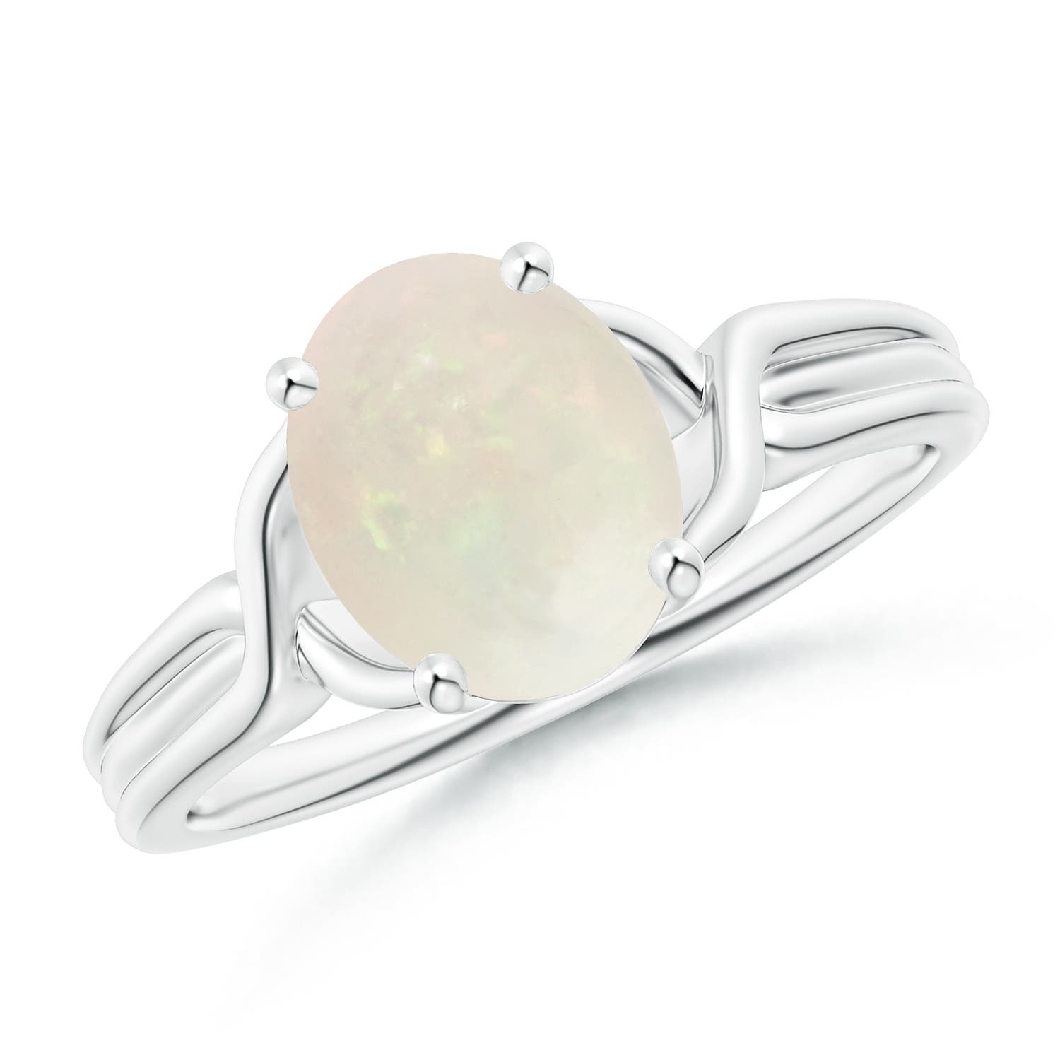 A - Opal / 1.1 CT / 14 KT White Gold