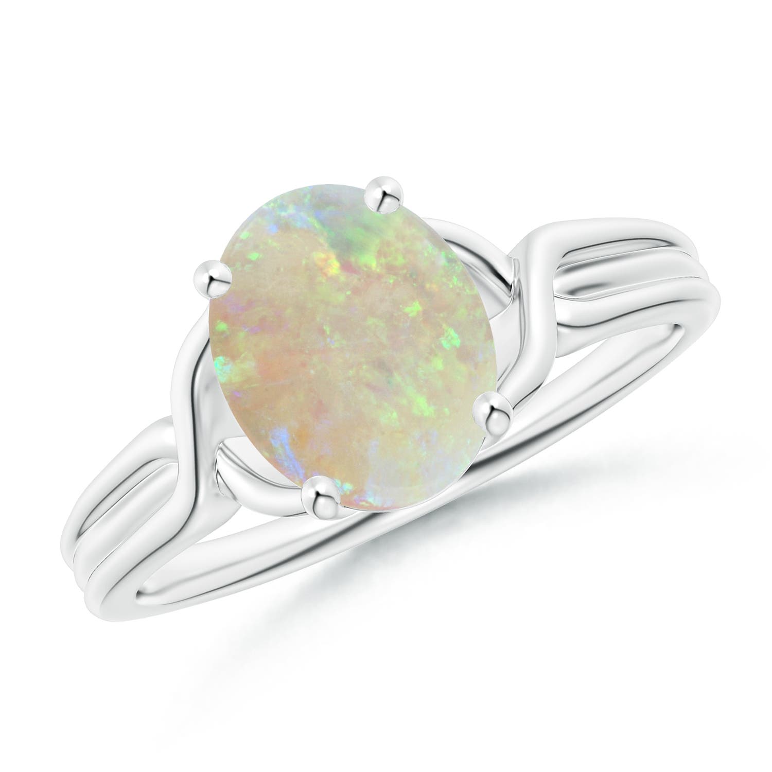 AAA - Opal / 1.1 CT / 14 KT White Gold