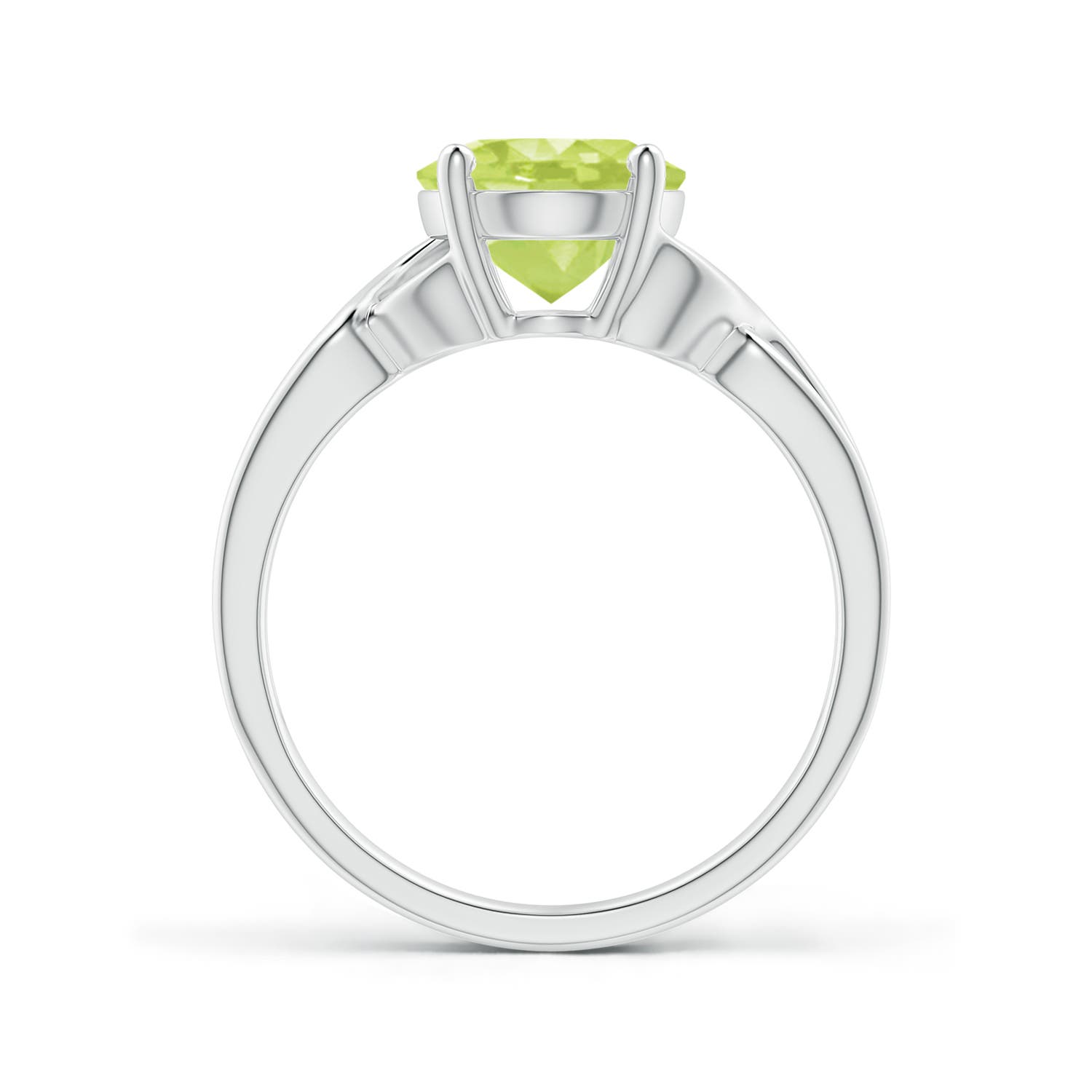 A - Peridot / 2.6 CT / 14 KT White Gold