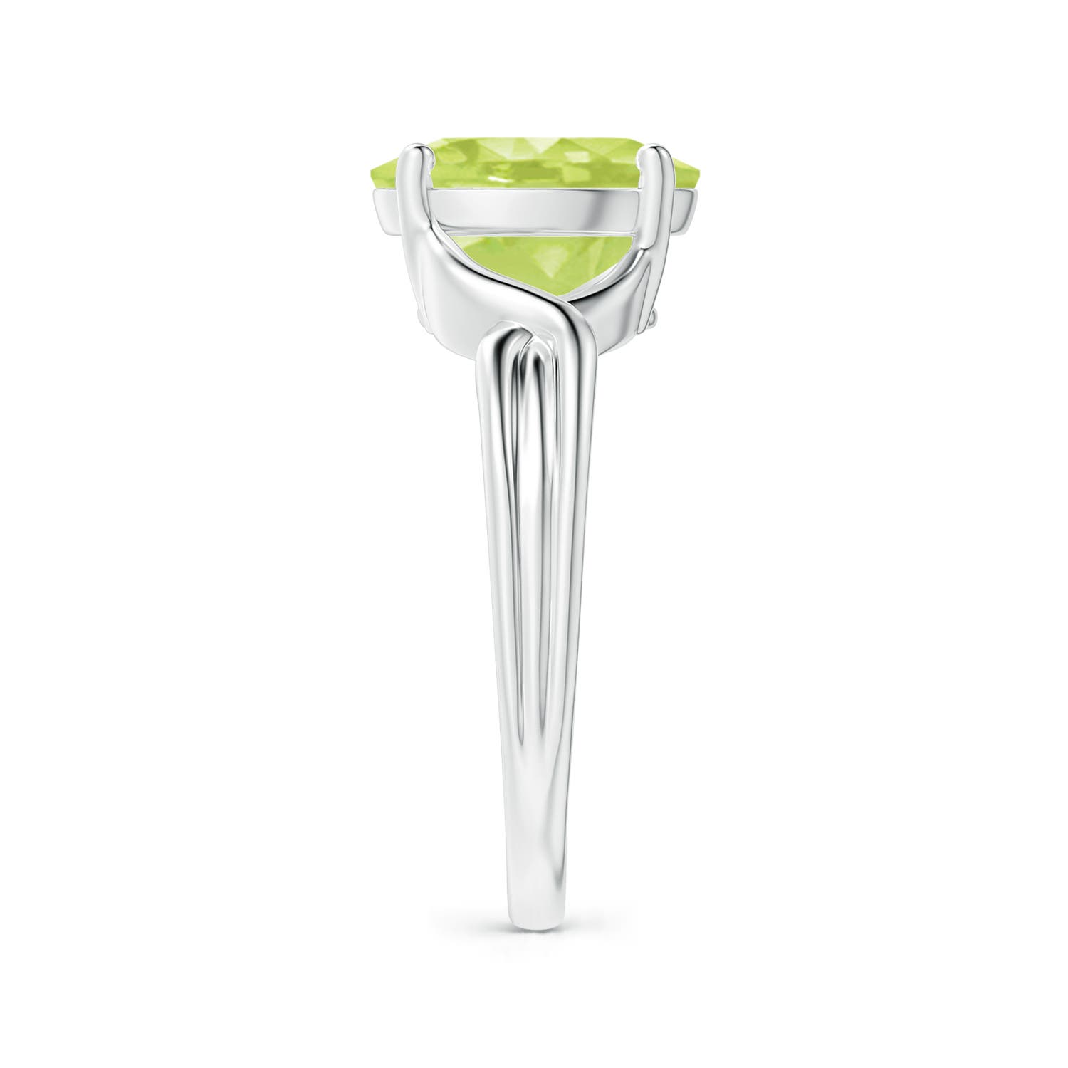 A - Peridot / 2.6 CT / 14 KT White Gold