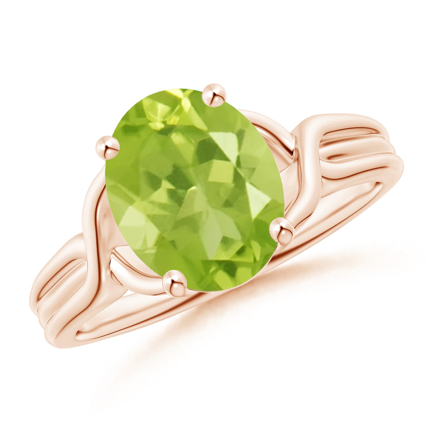 AA - Peridot / 2.6 CT / 14 KT Rose Gold