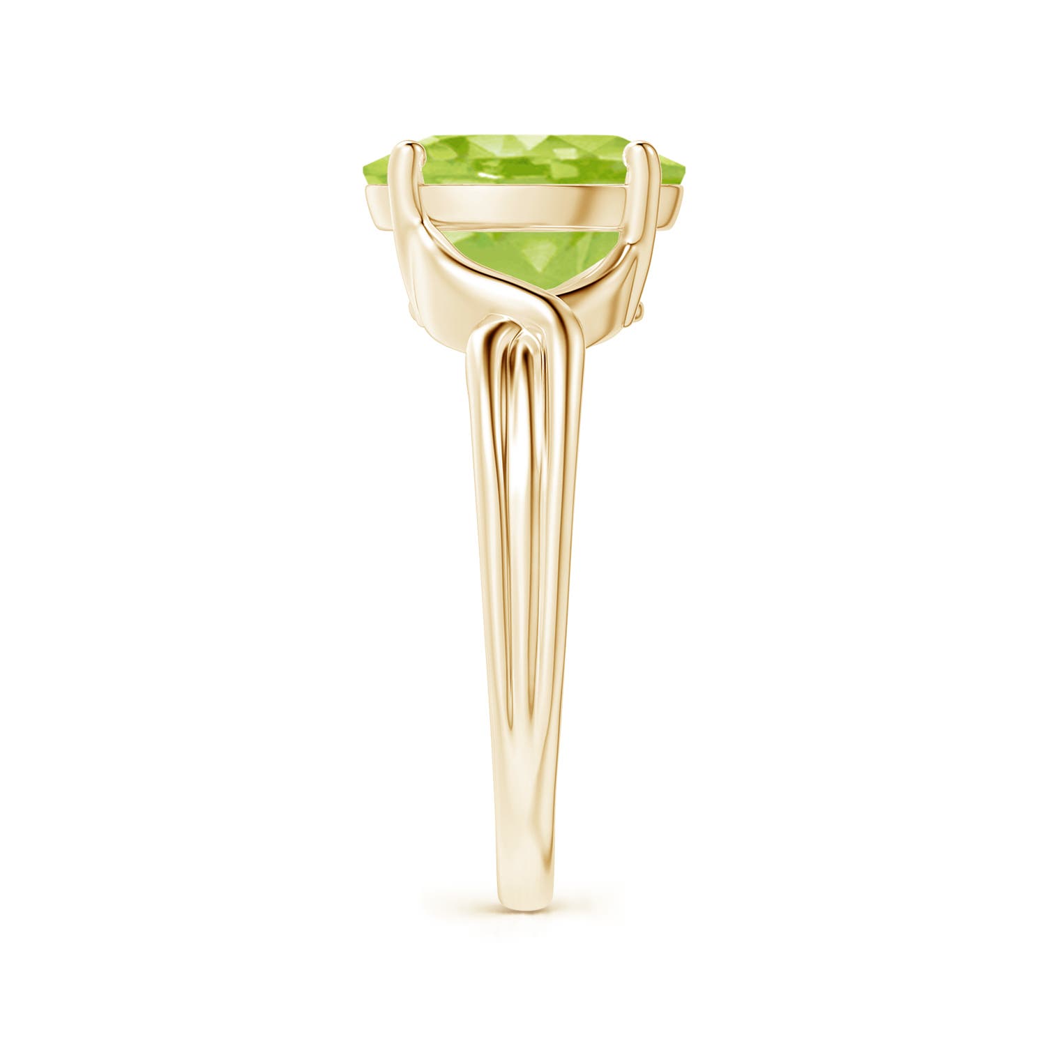 AA - Peridot / 2.6 CT / 14 KT Yellow Gold