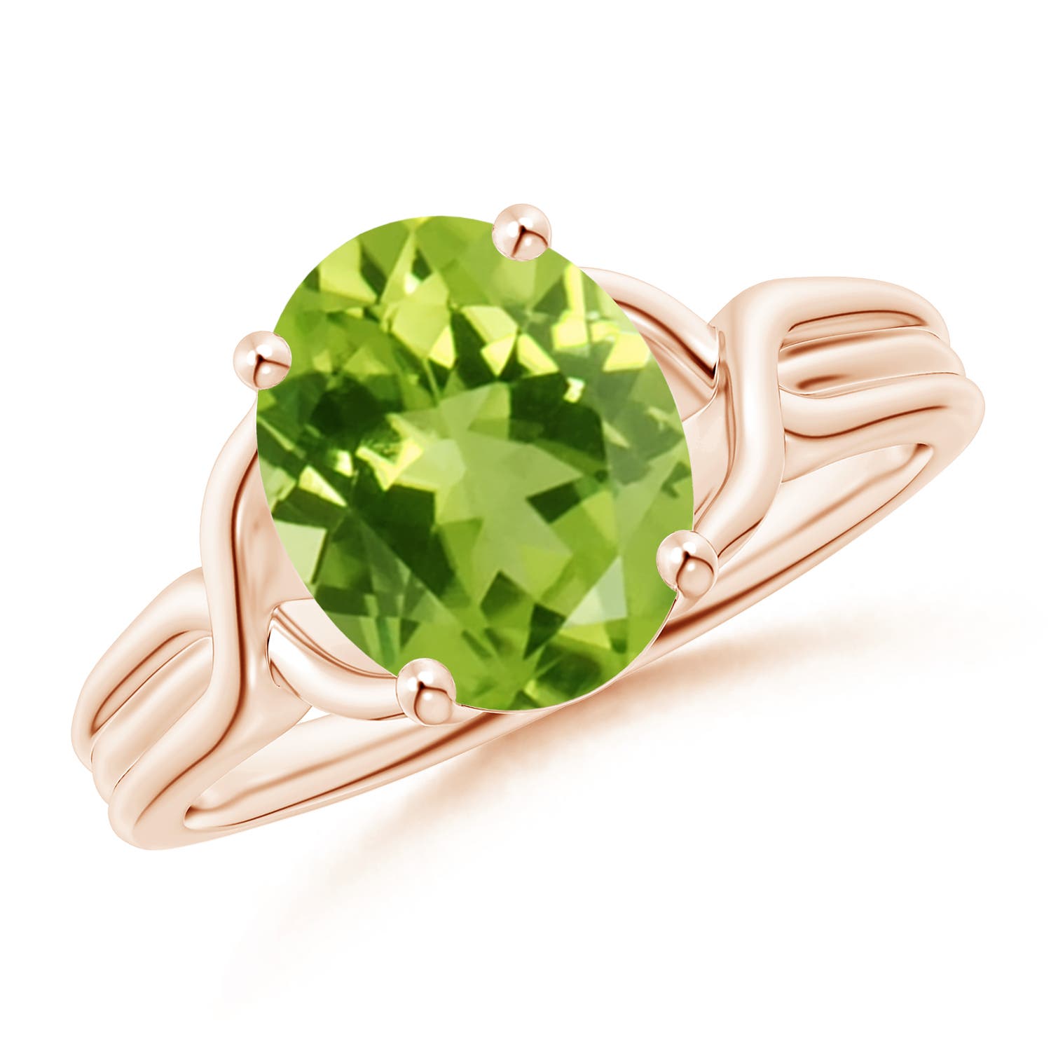 AAA - Peridot / 2.6 CT / 14 KT Rose Gold