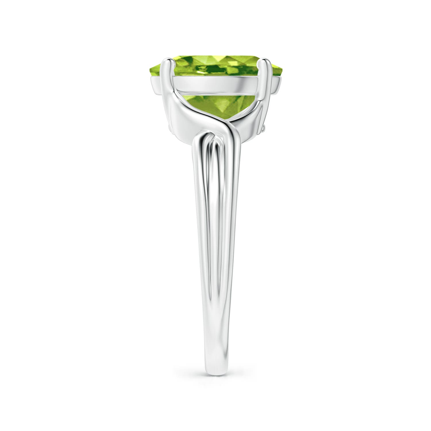 AAA - Peridot / 2.6 CT / 14 KT White Gold