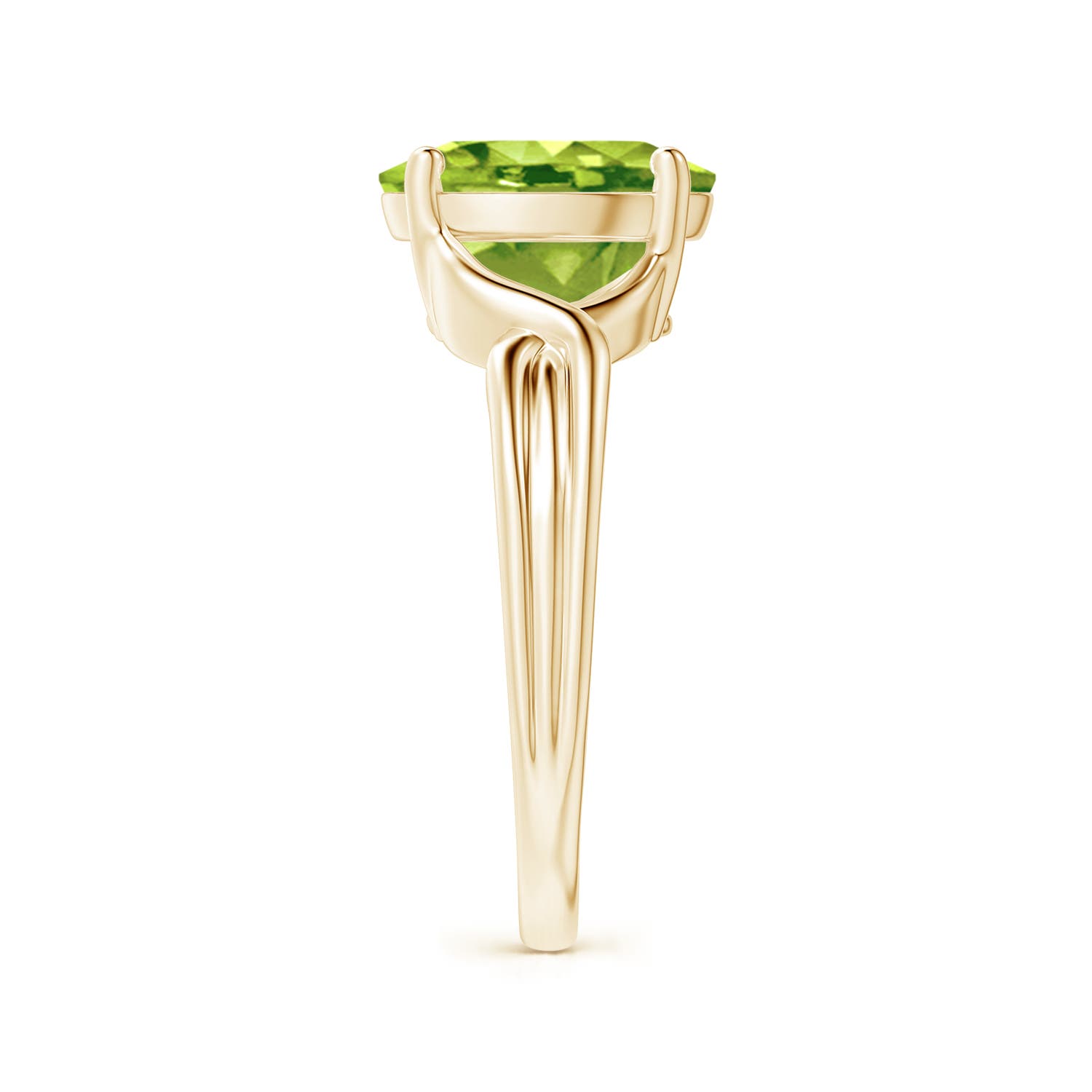 AAA - Peridot / 2.6 CT / 14 KT Yellow Gold