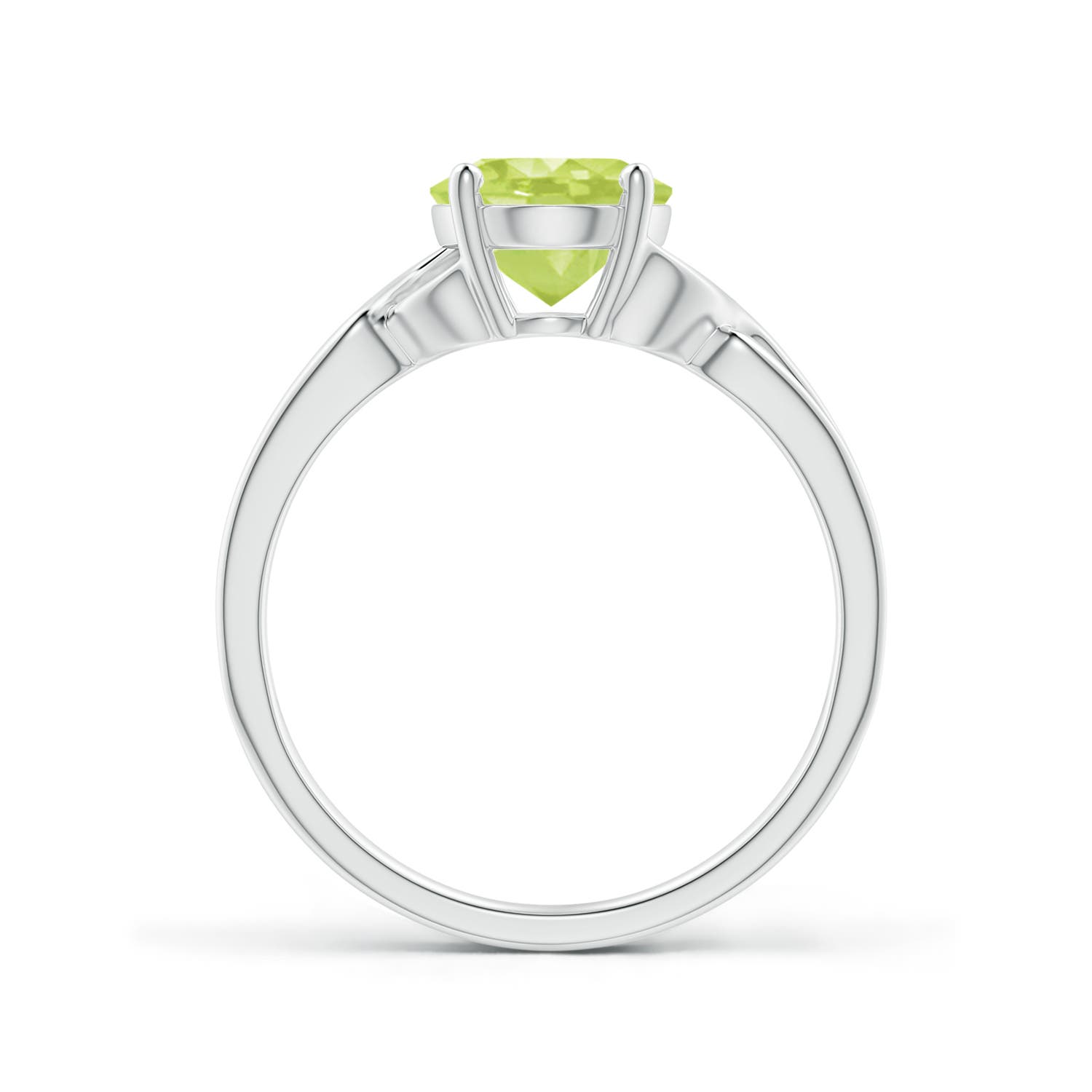 A - Peridot / 1.9 CT / 14 KT White Gold