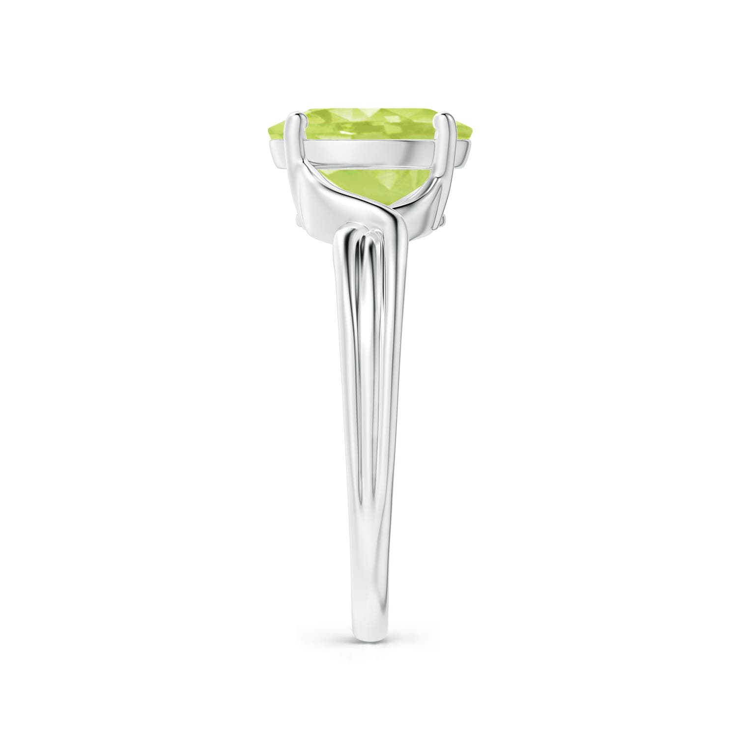 A - Peridot / 1.9 CT / 14 KT White Gold