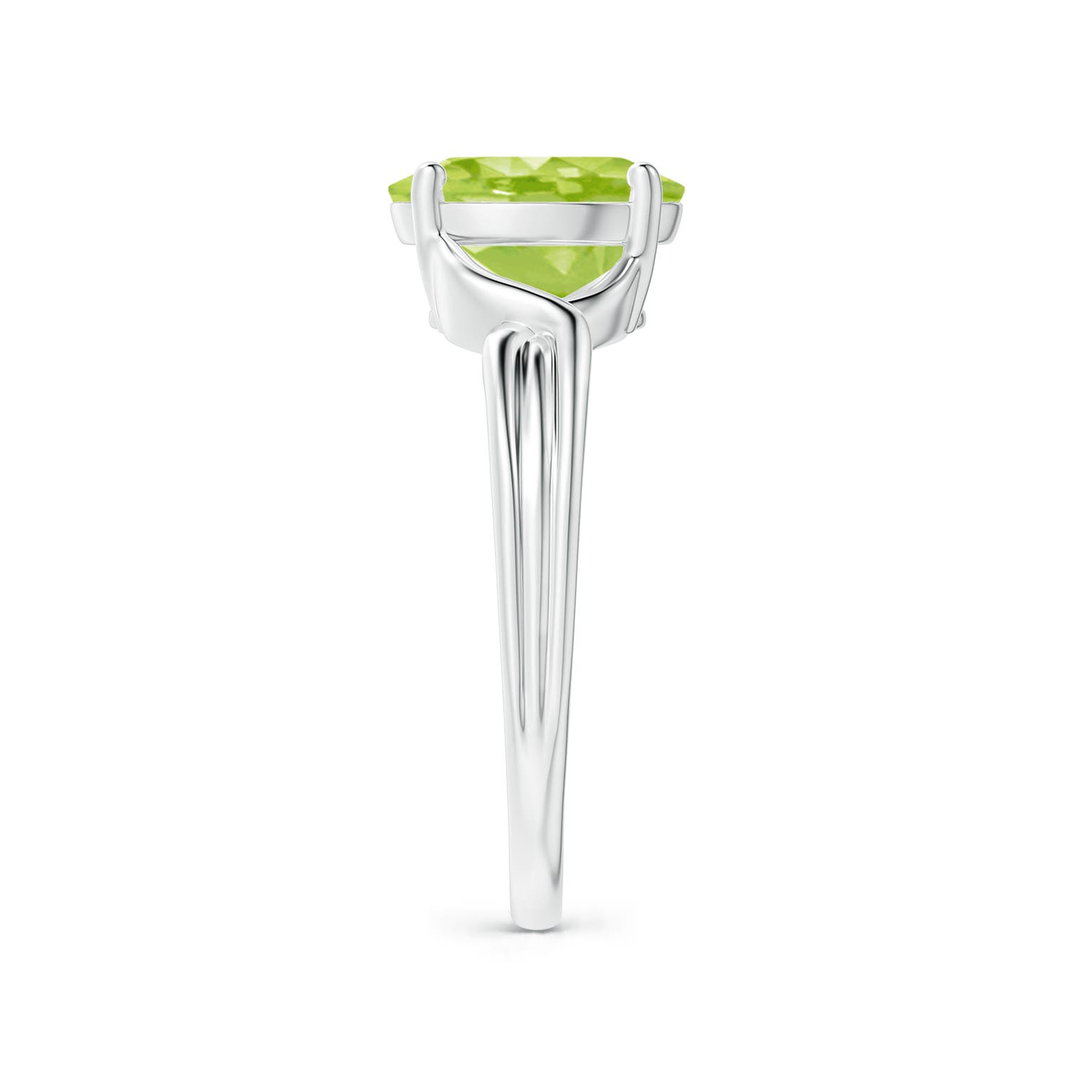 AA - Peridot / 1.9 CT / 14 KT White Gold