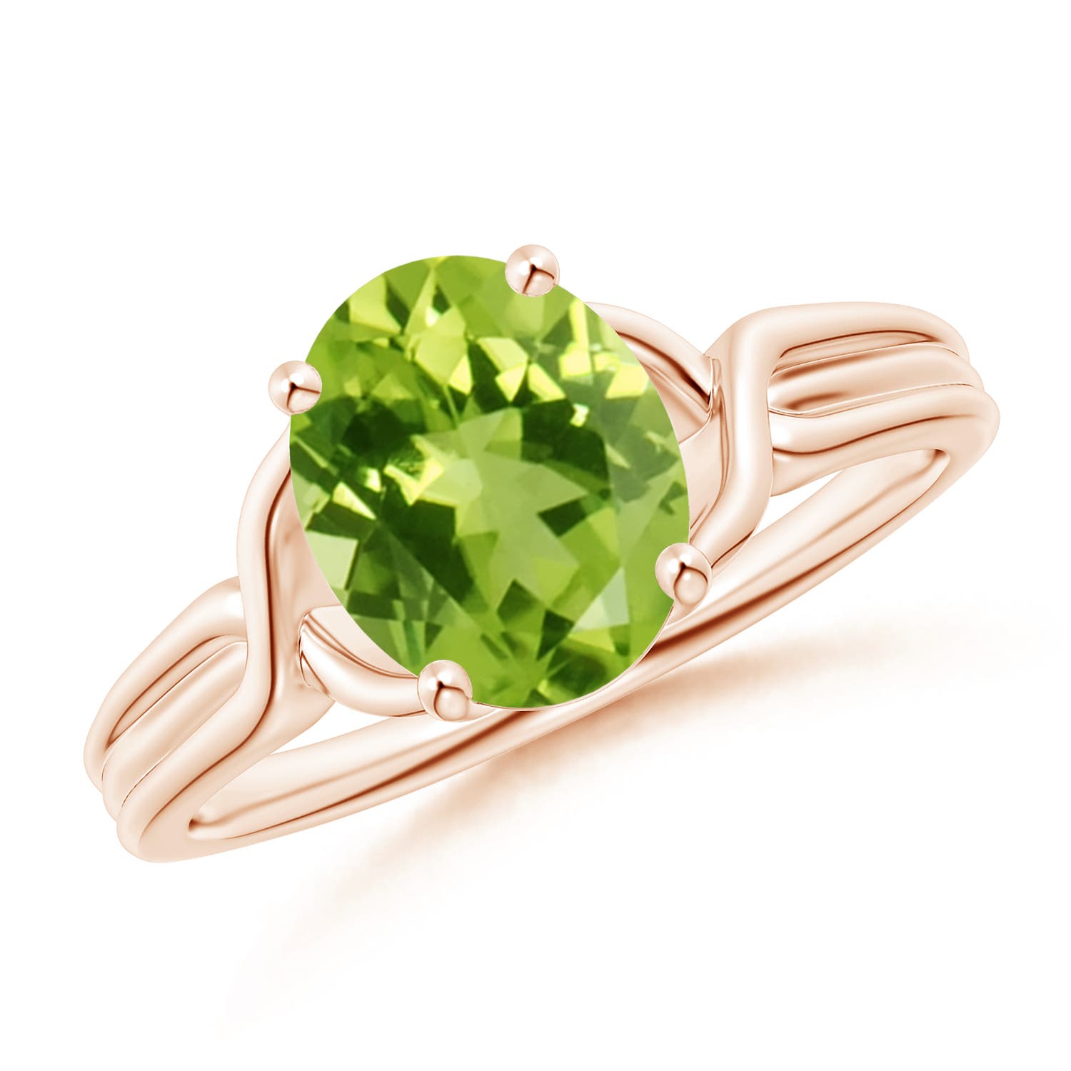 AAA - Peridot / 1.9 CT / 14 KT Rose Gold