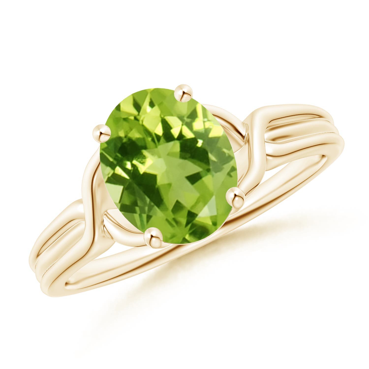 AAA - Peridot / 1.9 CT / 14 KT Yellow Gold