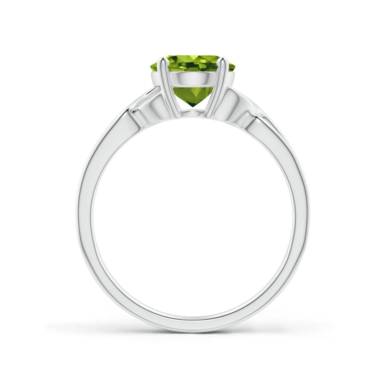 AAAA - Peridot / 1.9 CT / 14 KT White Gold