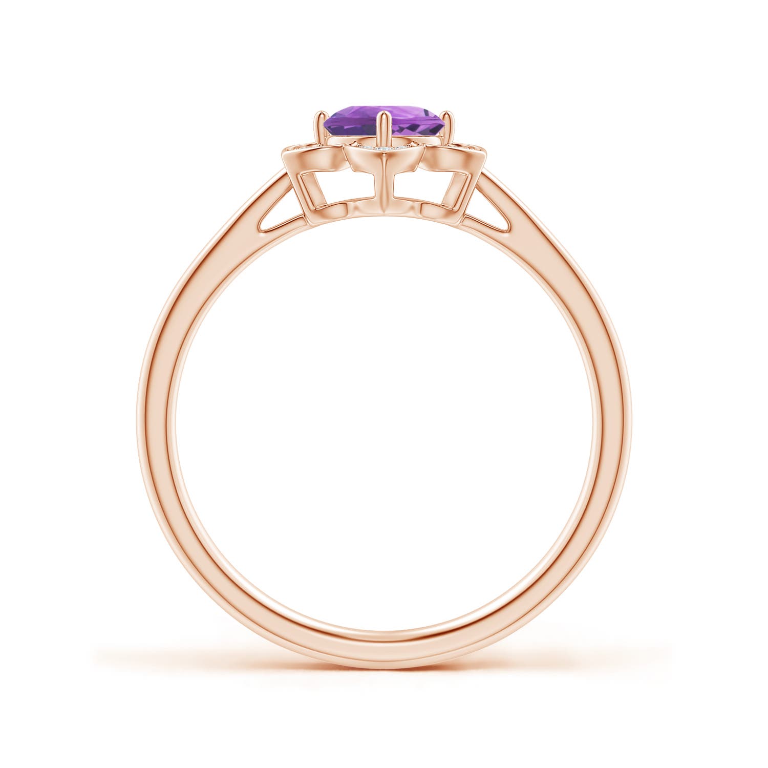 A - Amethyst / 0.51 CT / 14 KT Rose Gold