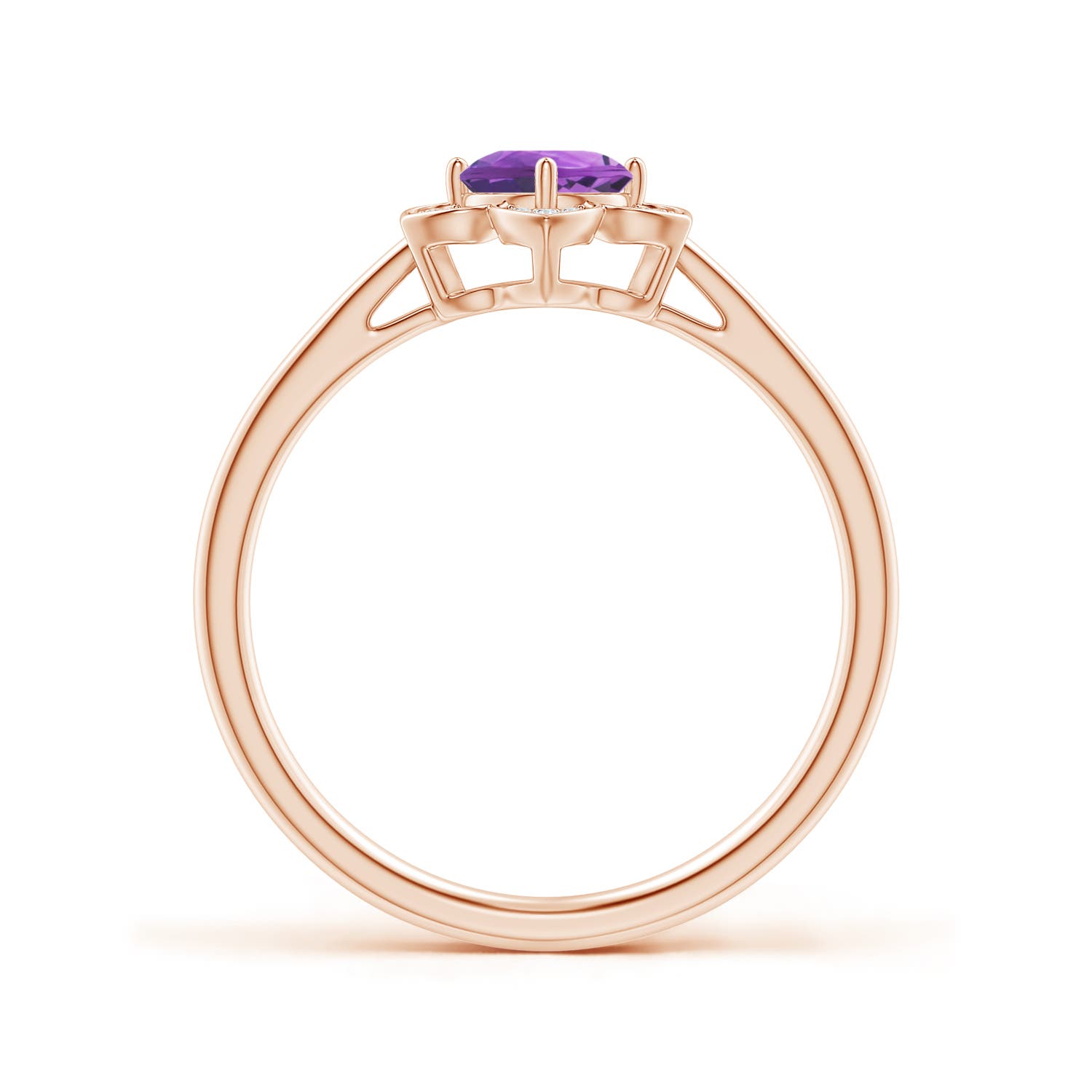 AA - Amethyst / 0.51 CT / 14 KT Rose Gold