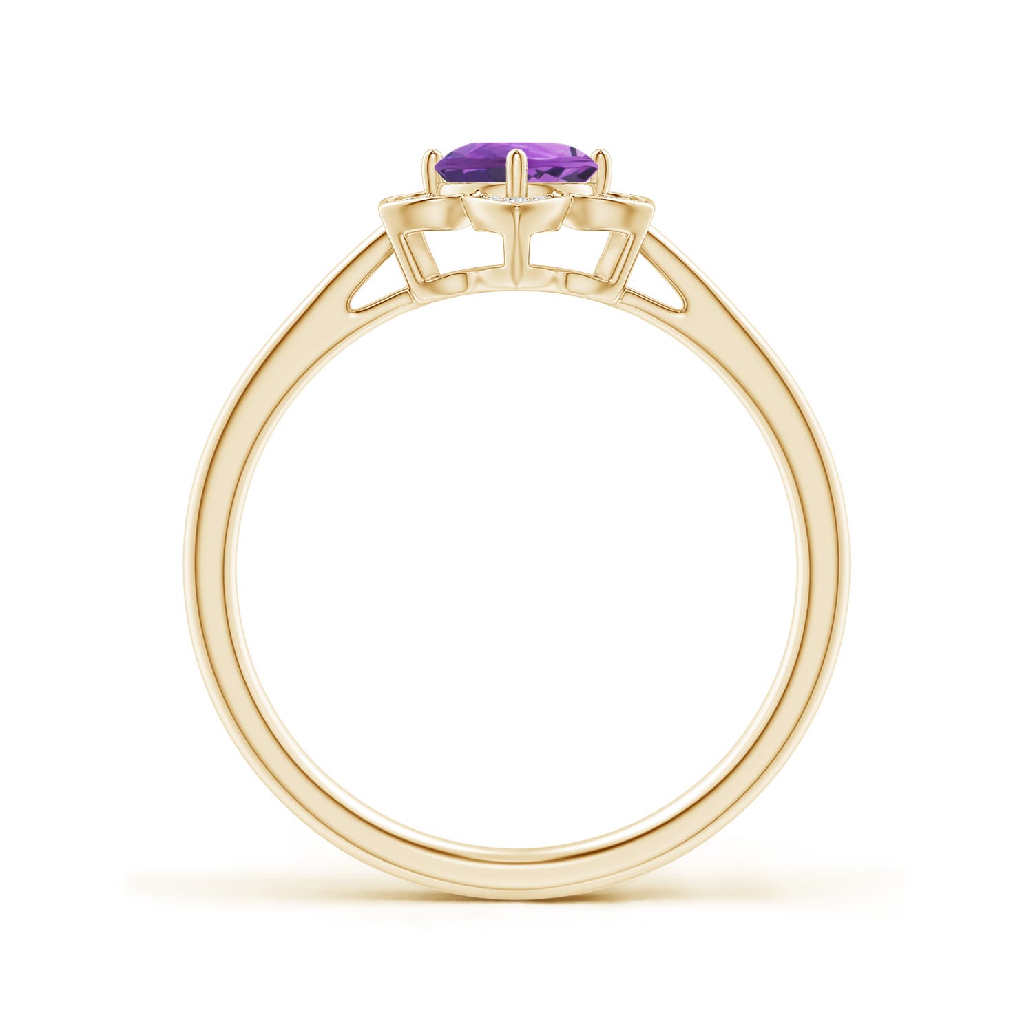 AA - Amethyst / 0.51 CT / 14 KT Yellow Gold